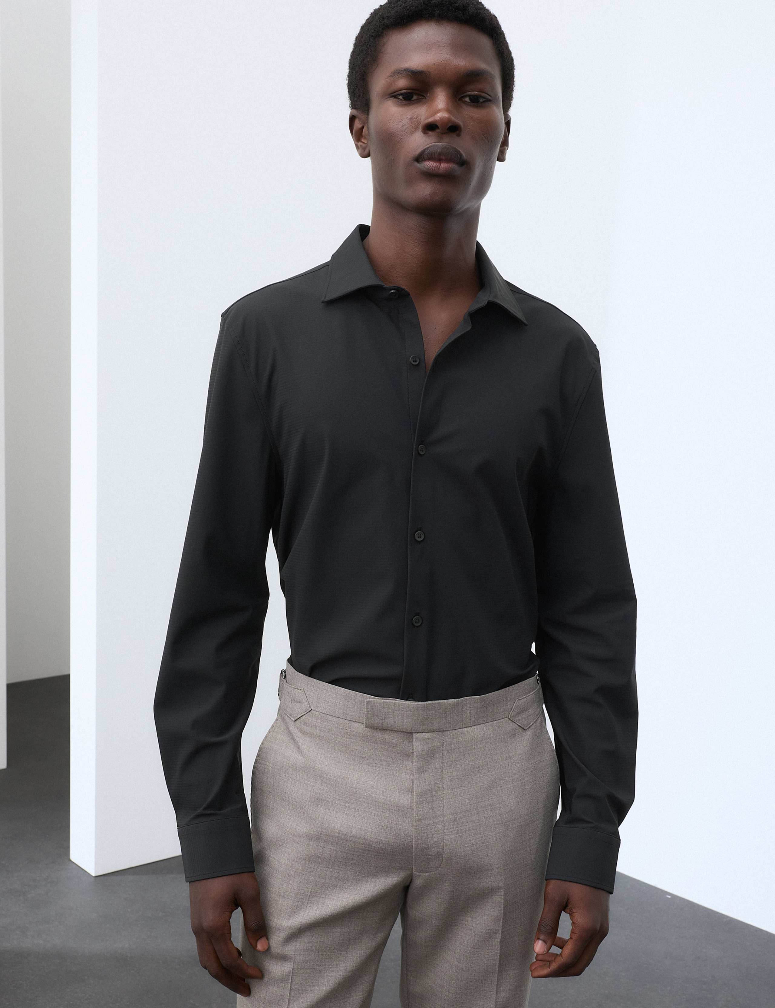 Super Stretch Textured Shirt