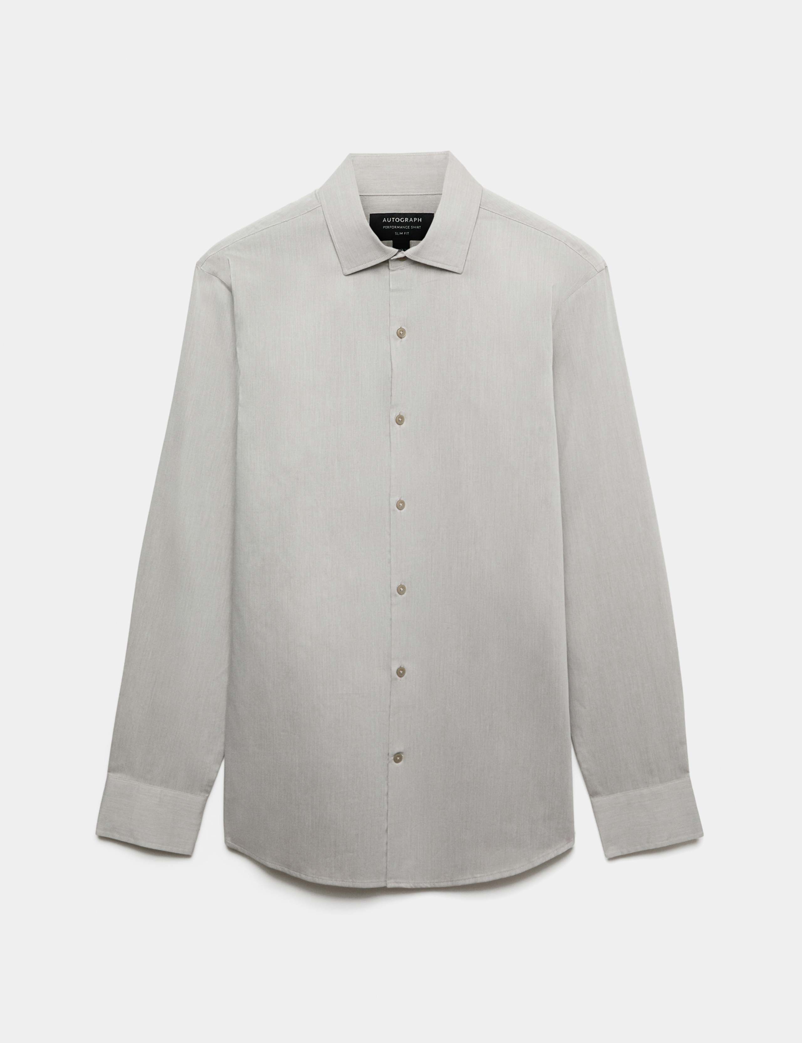 Slim Fit Cotton Performance Shirt