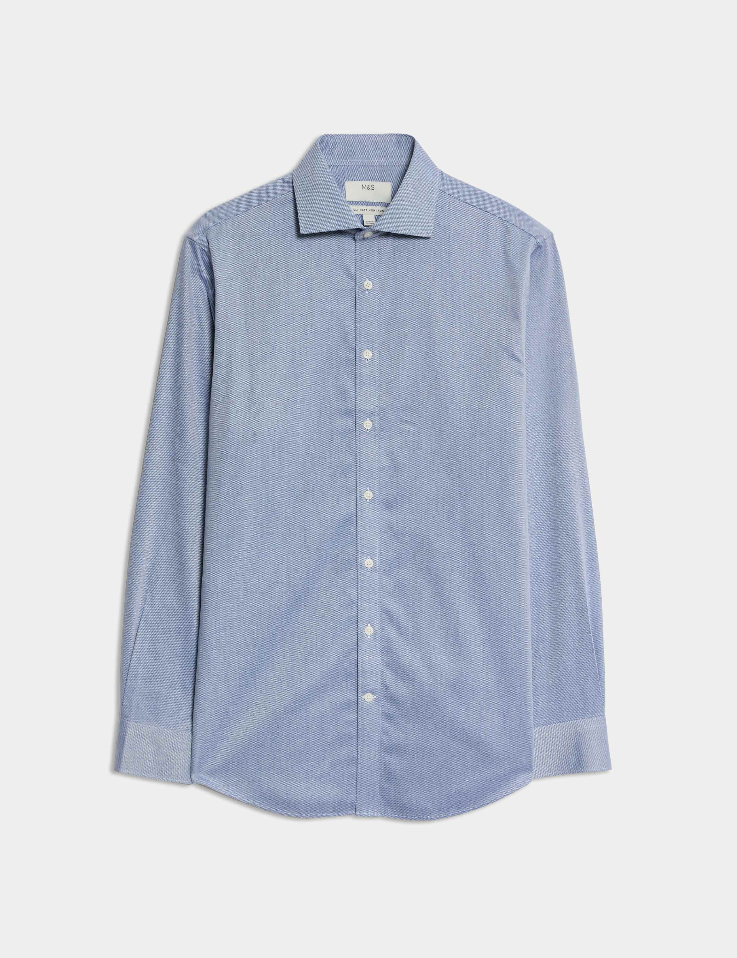 Regular Fit Ultimate Non Iron Cotton Textured Shirt