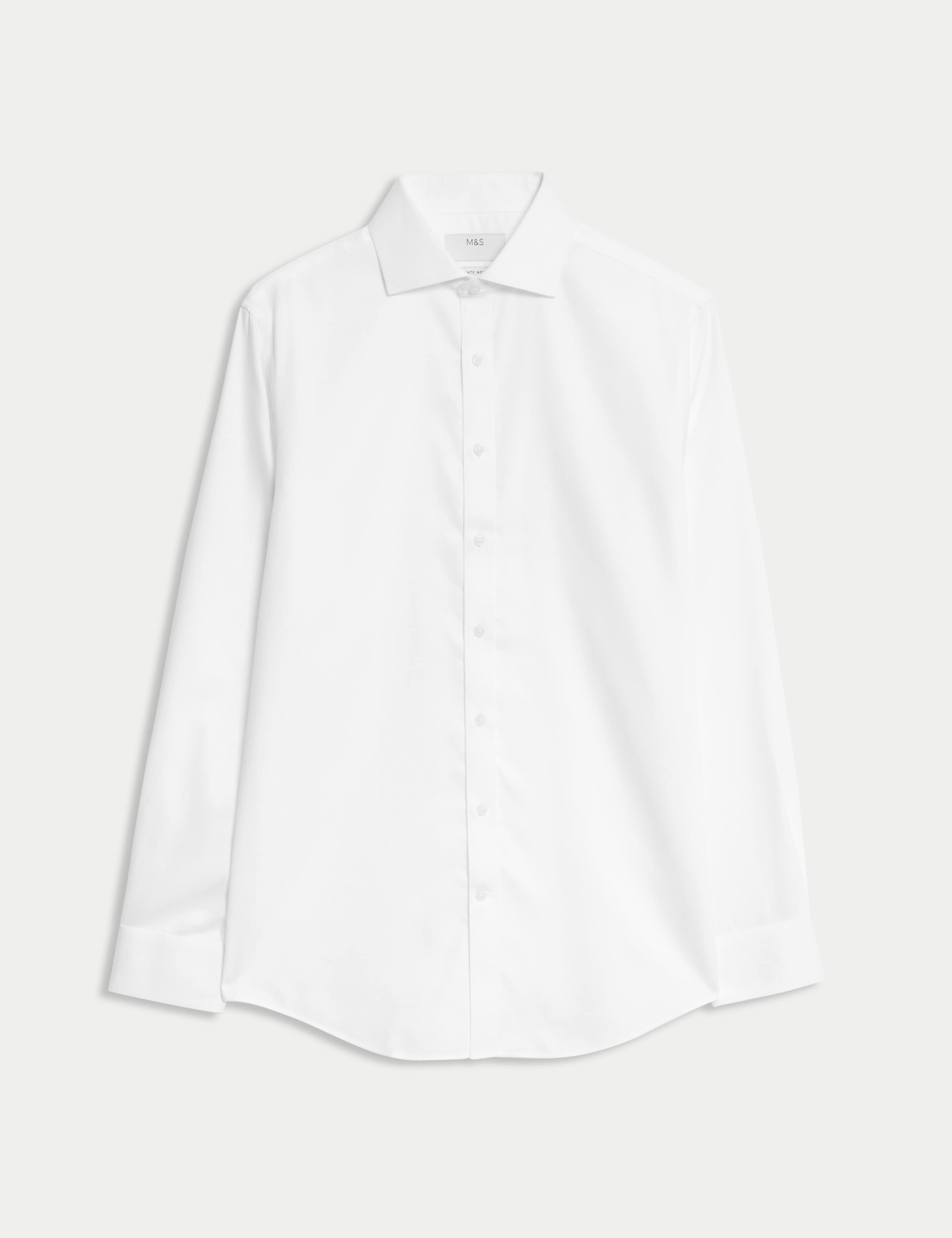 Slim Fit Ultimate Non Iron Pure Cotton Textured Shirt