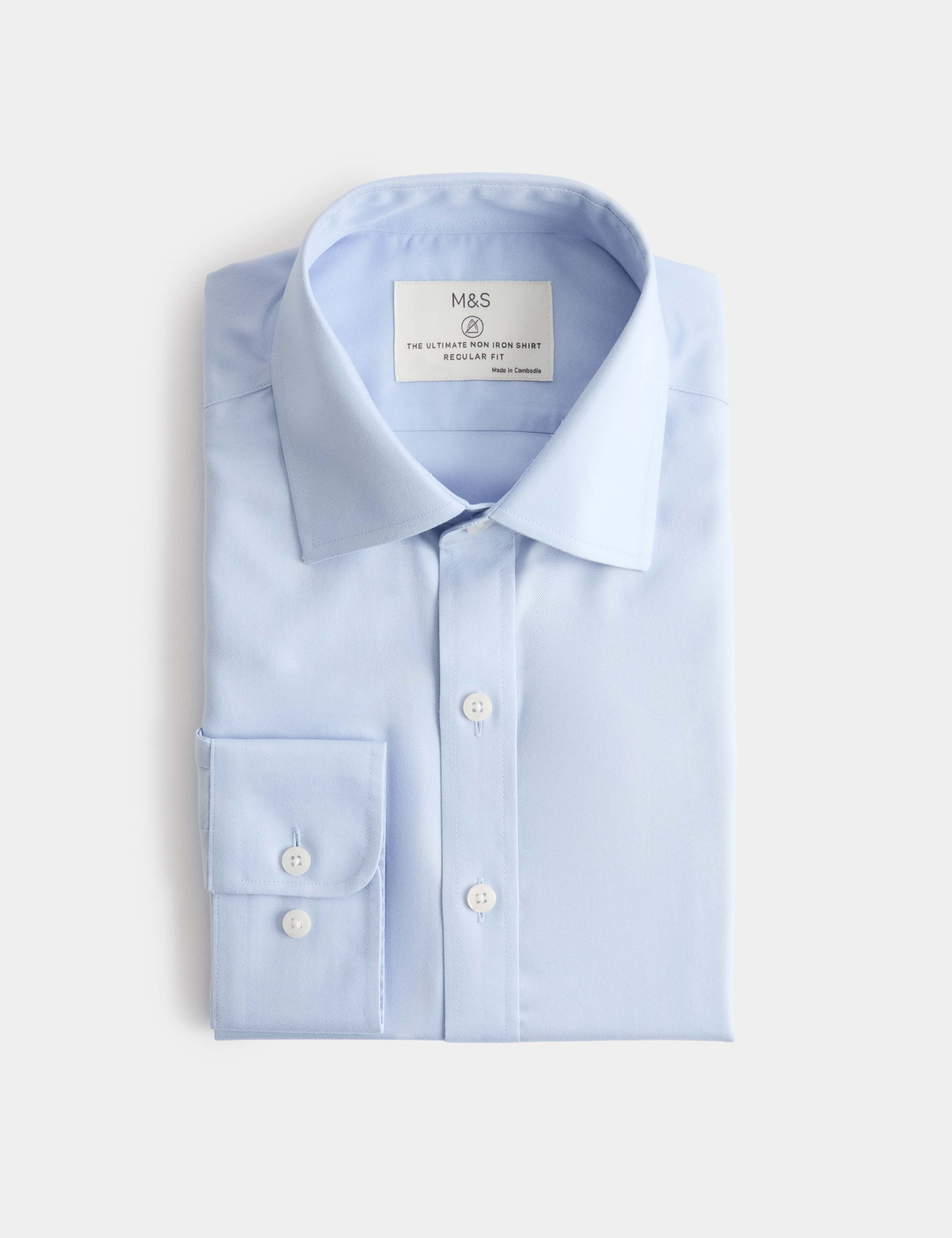Regular Fit 2 Inch Shorter Ultimate Non Iron Twill Shirt
