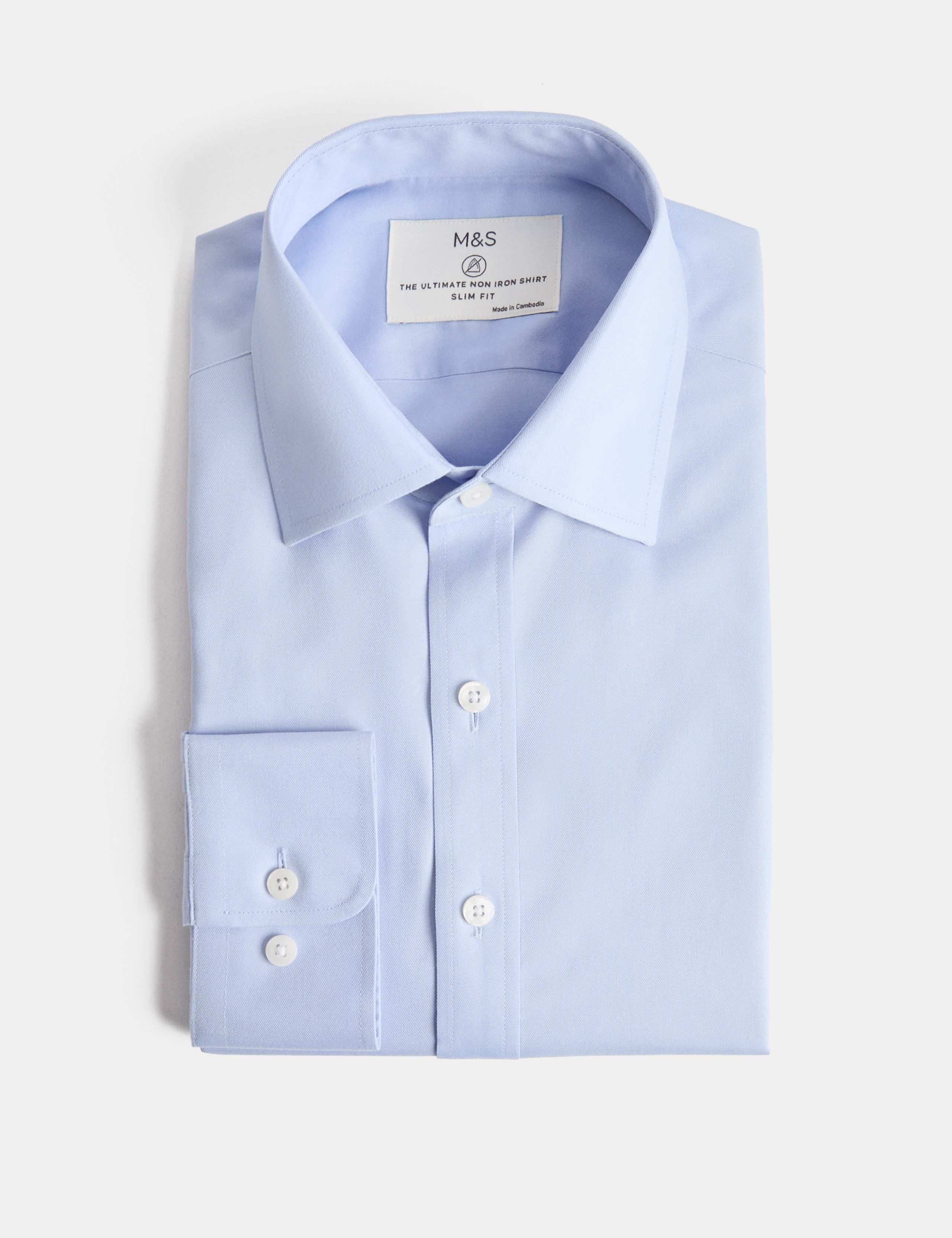 Slim Fit 2 Inch Shorter Ultimate Non Iron Cotton Shirt