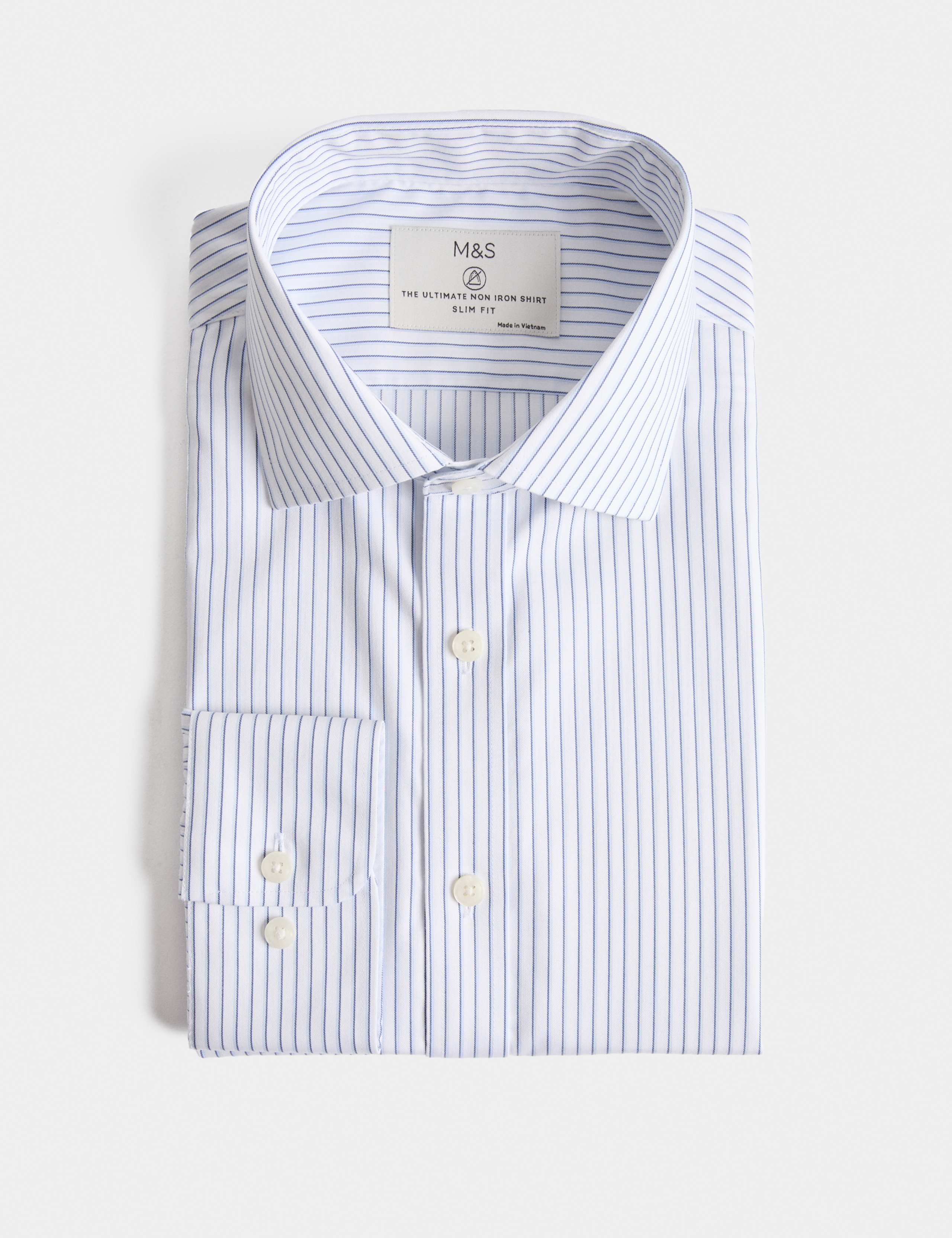 Ultimate Slim Fit Non Iron Striped Shirt