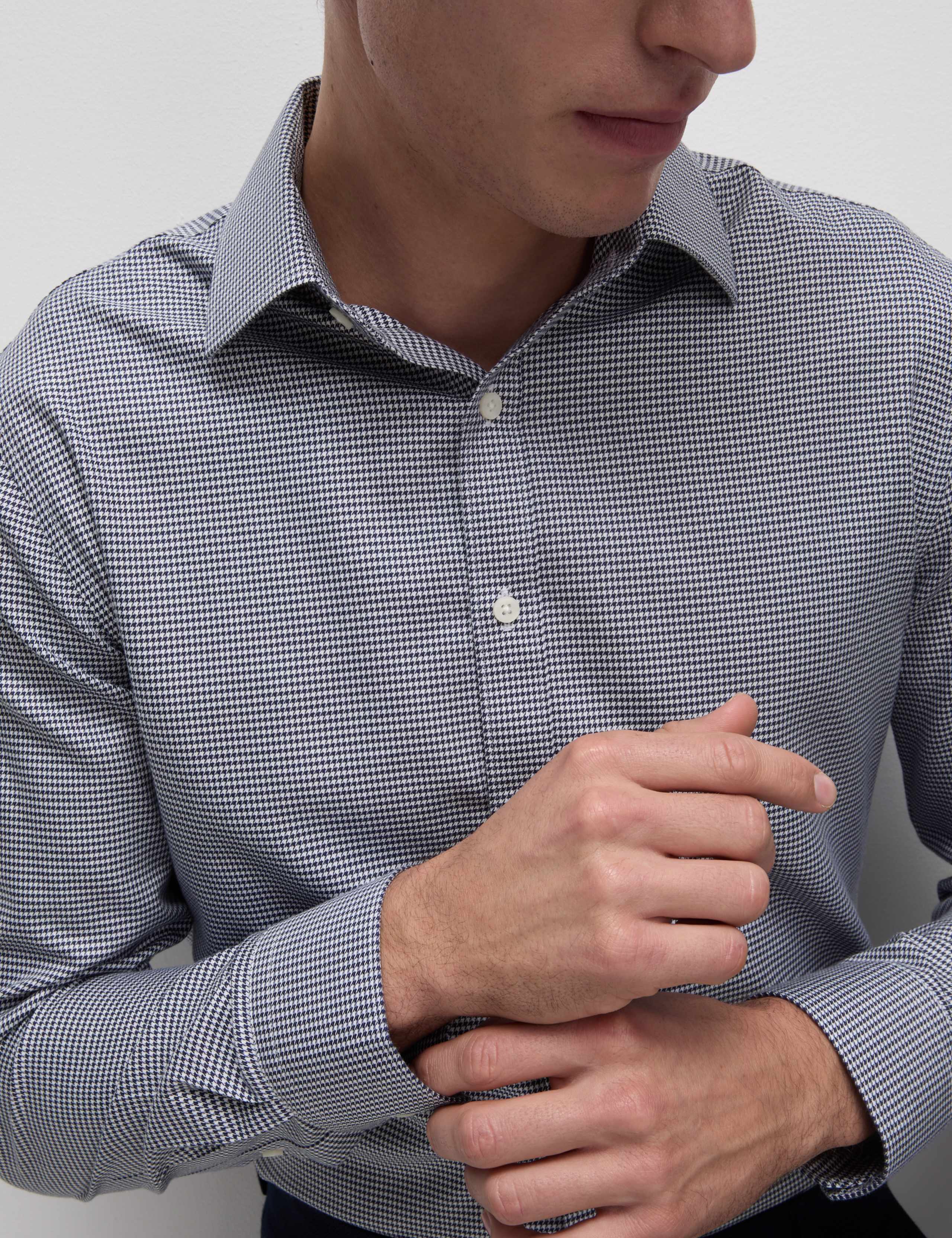 Slim Fit Ultimate Non Iron Cotton Textured Shirt