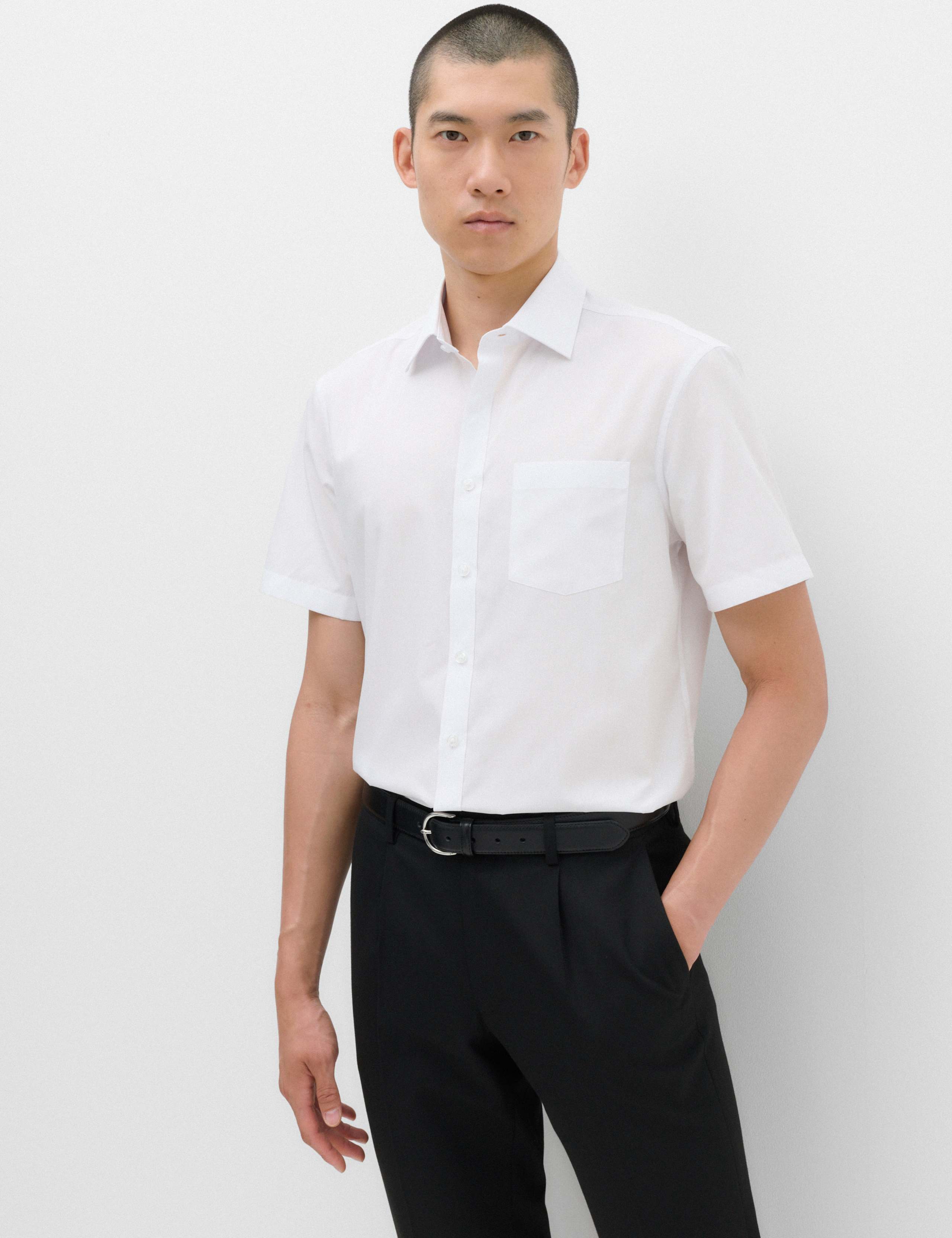 3 Pack Slim Fit Easy Iron Short Sleeve Shirts