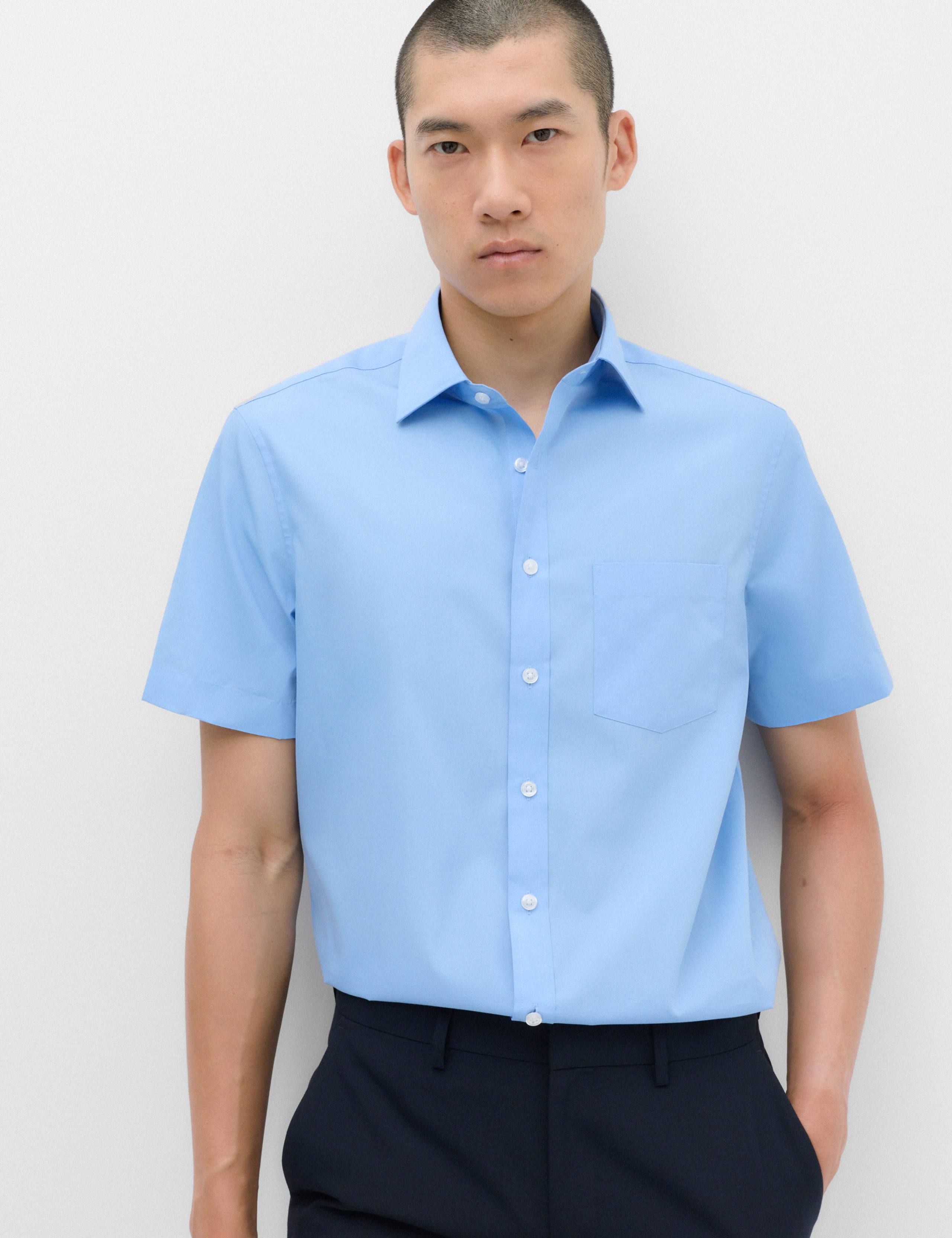 3 Pack Regular Fit Easy Iron Short Sleeve Shirts