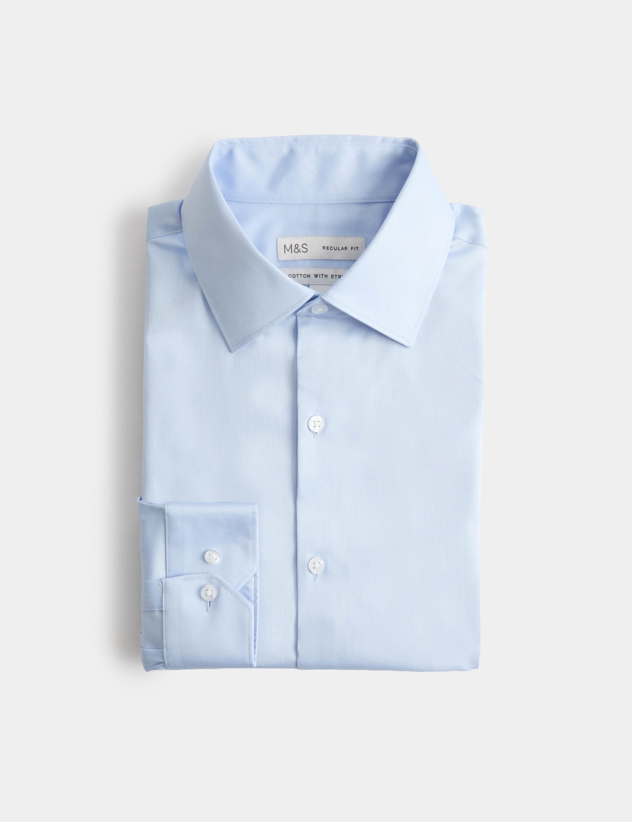 Regular Fit Pure Cotton Stretch Shirt