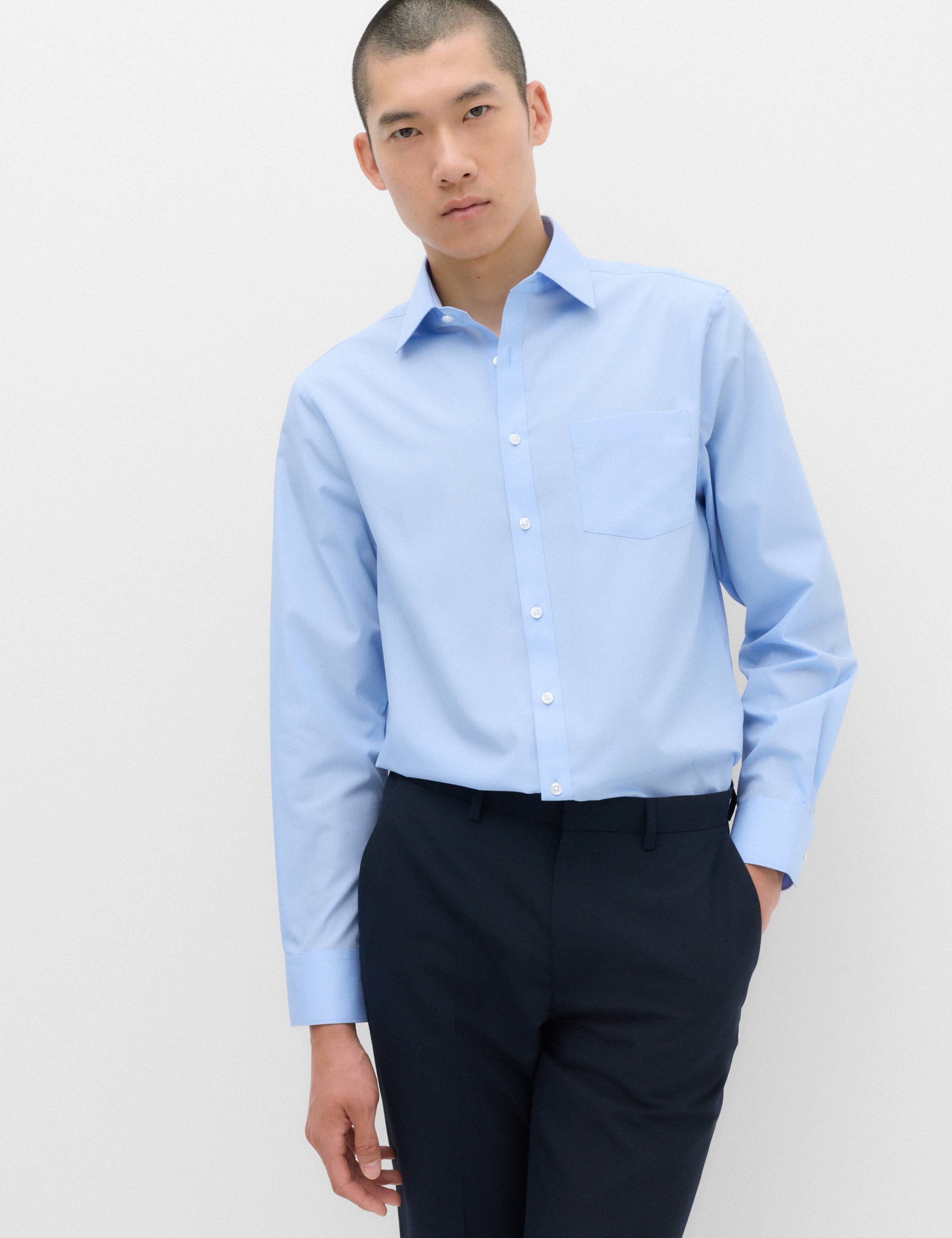 2 Pack Regular Fit Easy Iron Cotton Blend Shirts