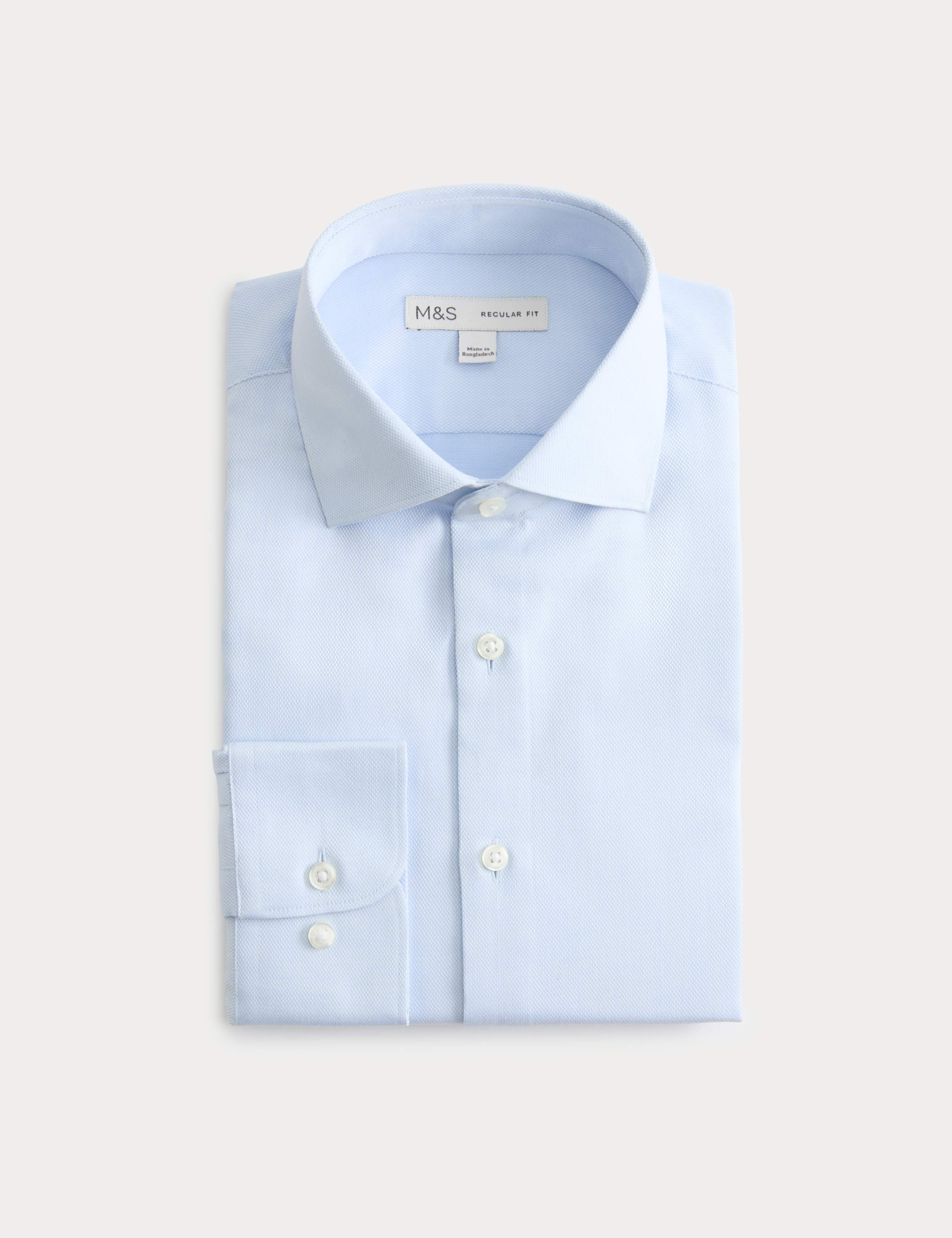 Regular Fit Non Iron Cotton Blend Shirt