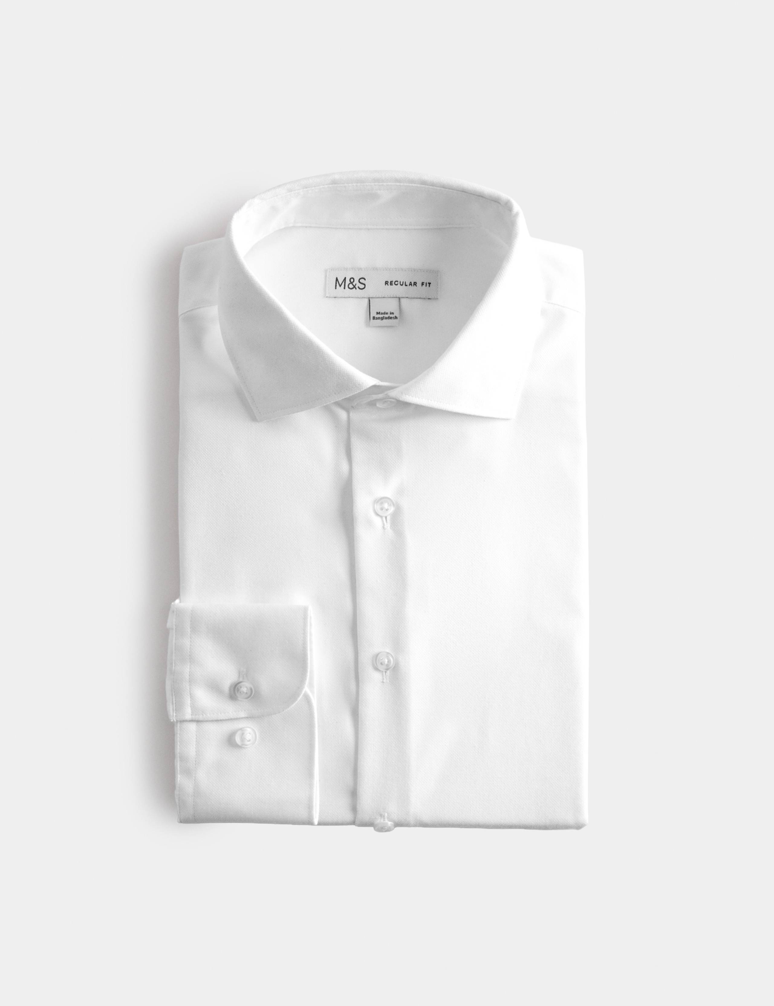 Regular Fit Non Iron Cotton Blend Shirt