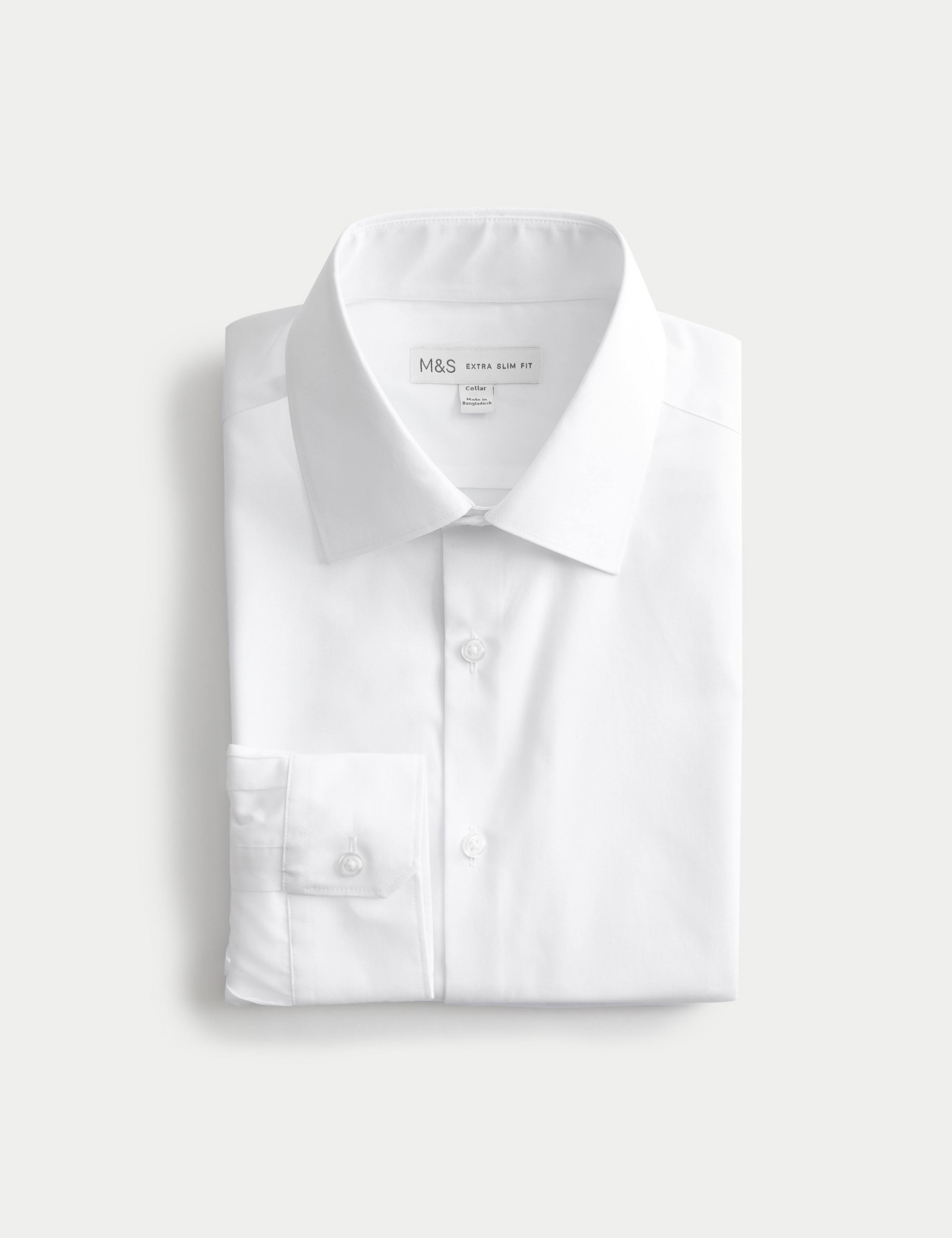 Extra Slim Fit Easy Iron Cotton Blend Shirt