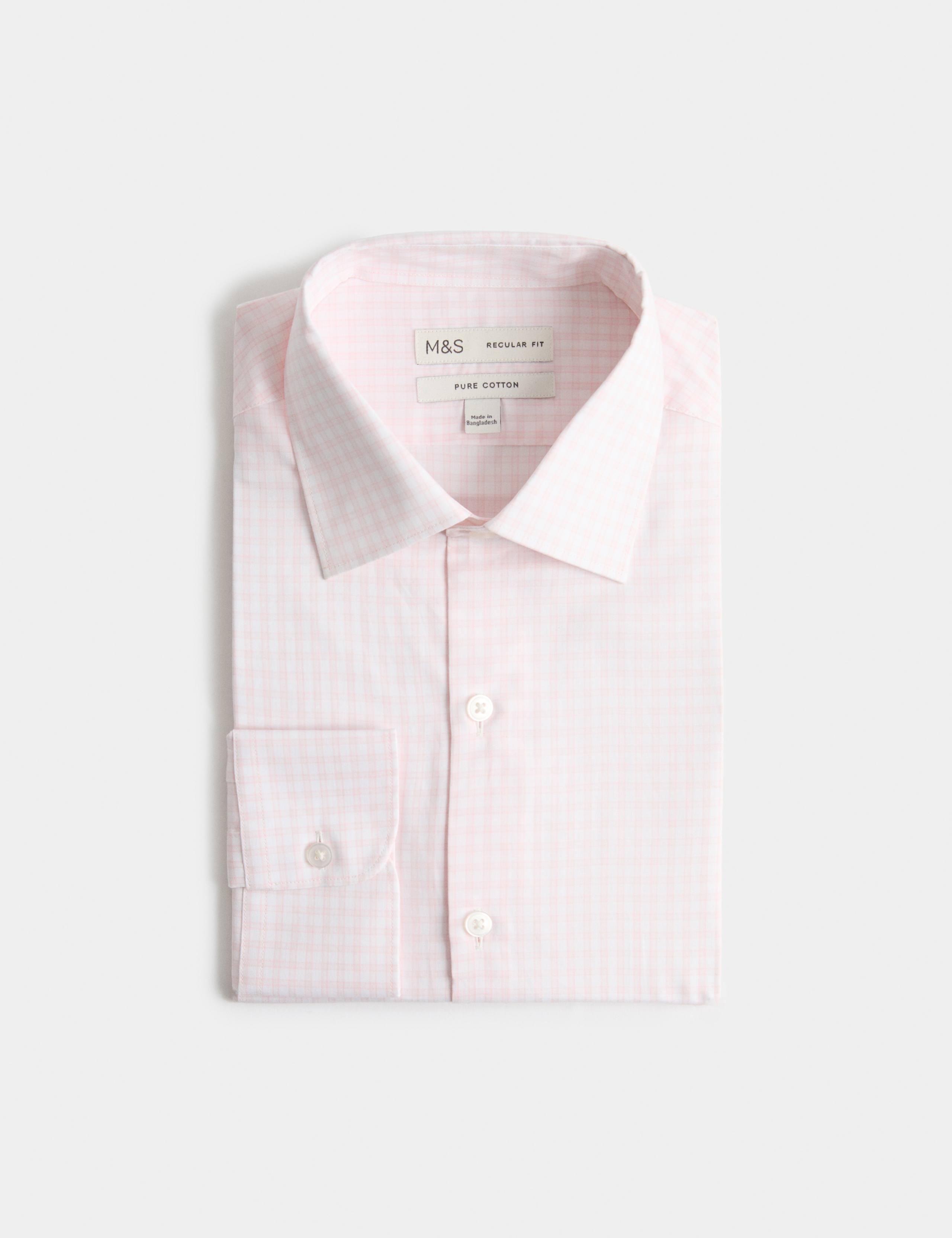 Regular Fit Pure Cotton Check Shirt