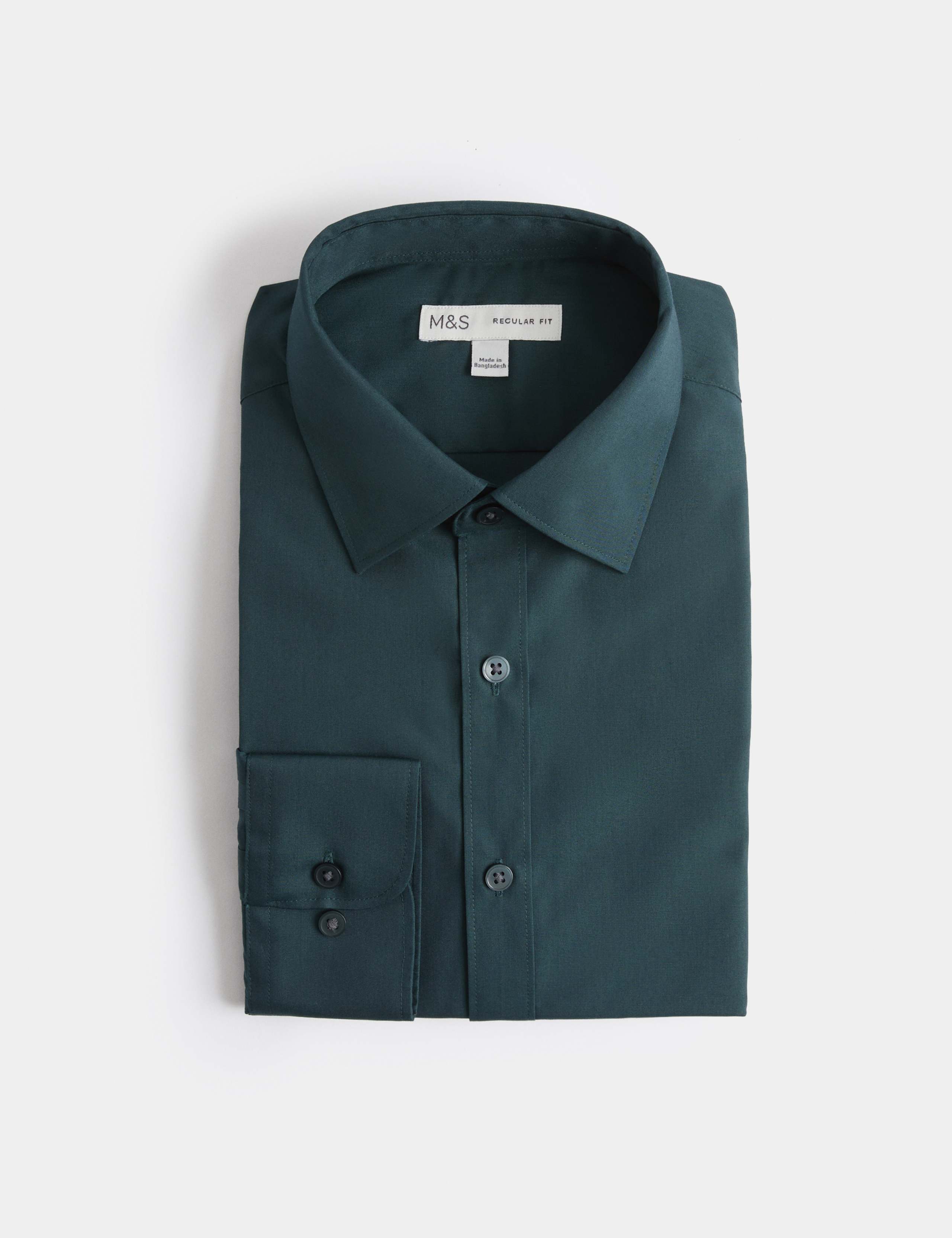 Regular Fit Easy Iron Cotton Blend Shirt
