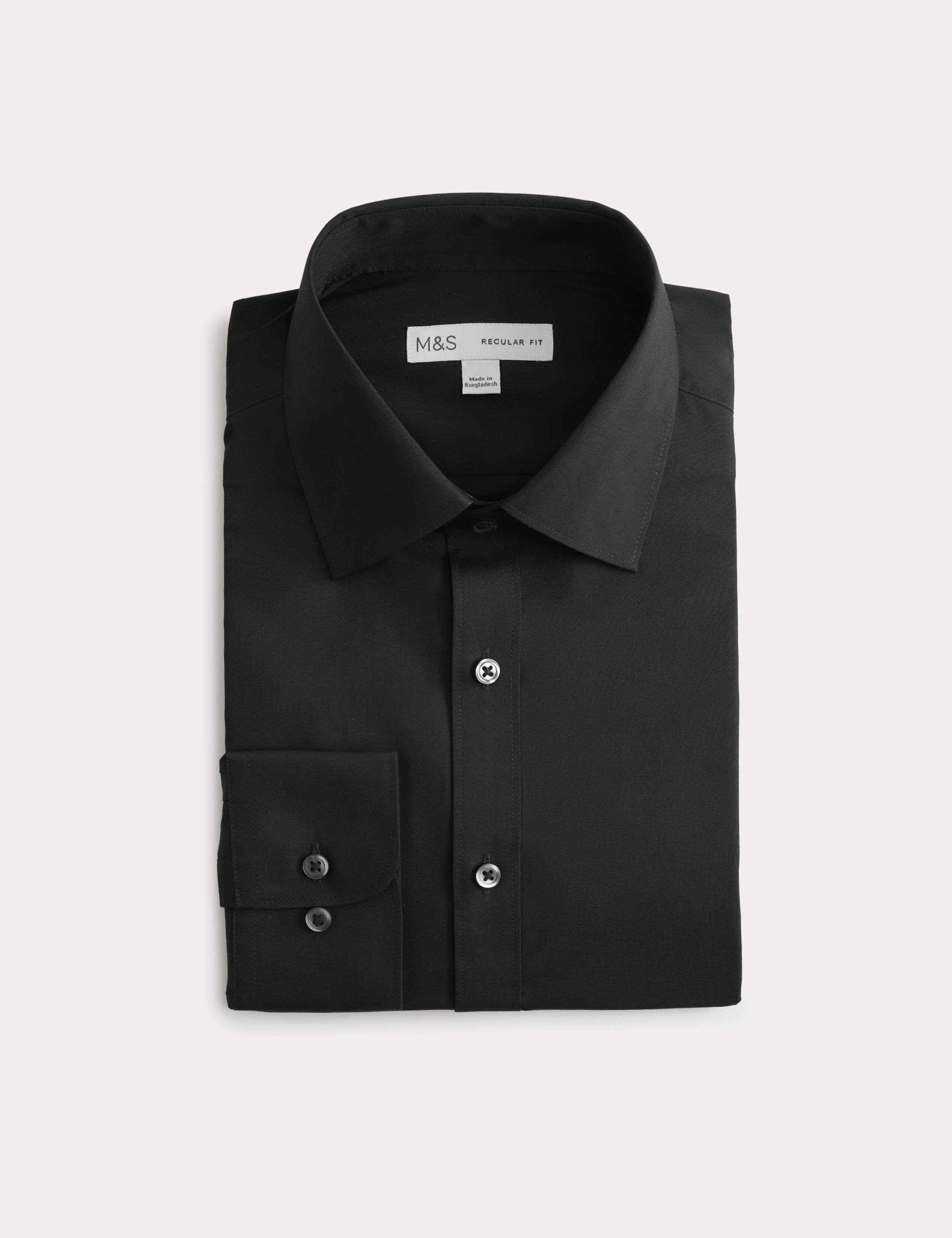 Regular Fit Easy Iron Cotton Blend Shirt