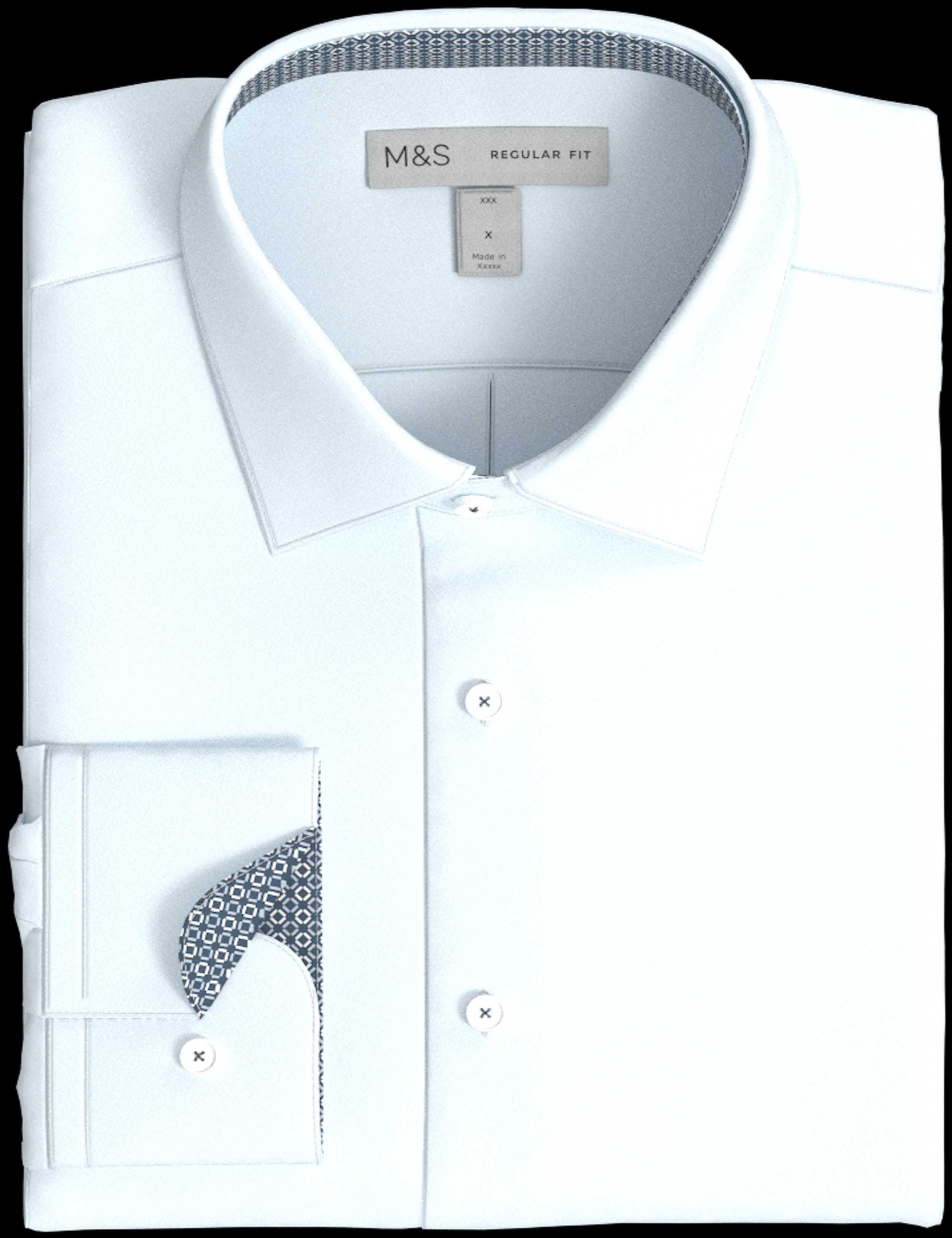 Regular Fit Non Iron Cotton Blend Shirt