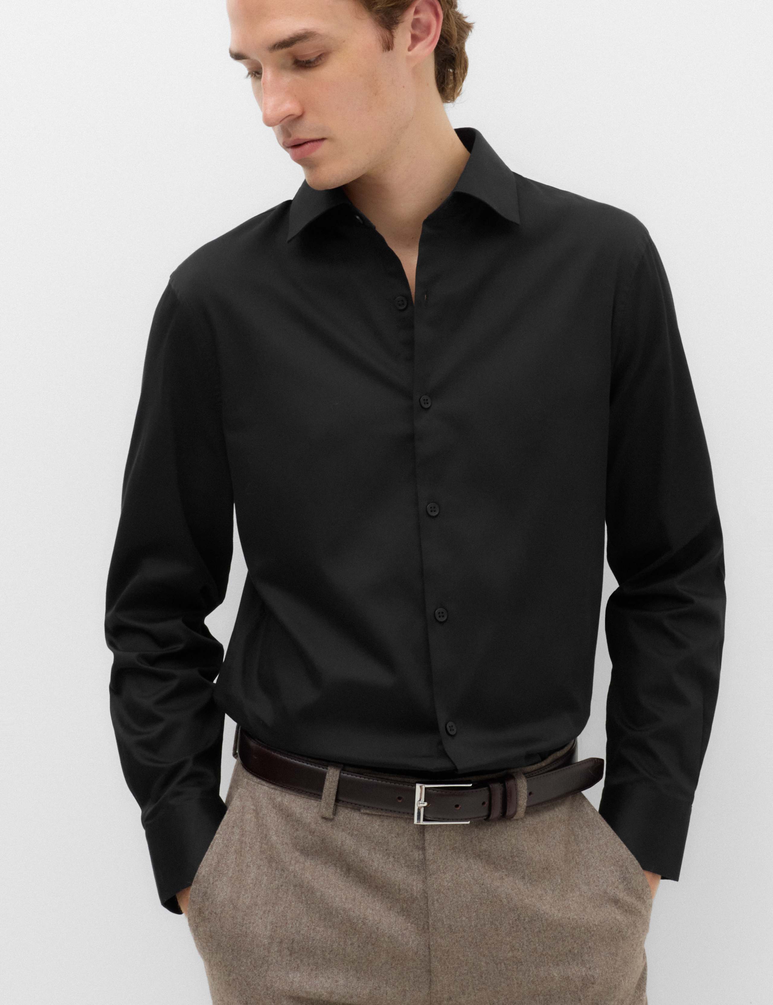 Slim Fit Supima® Cotton Shirt