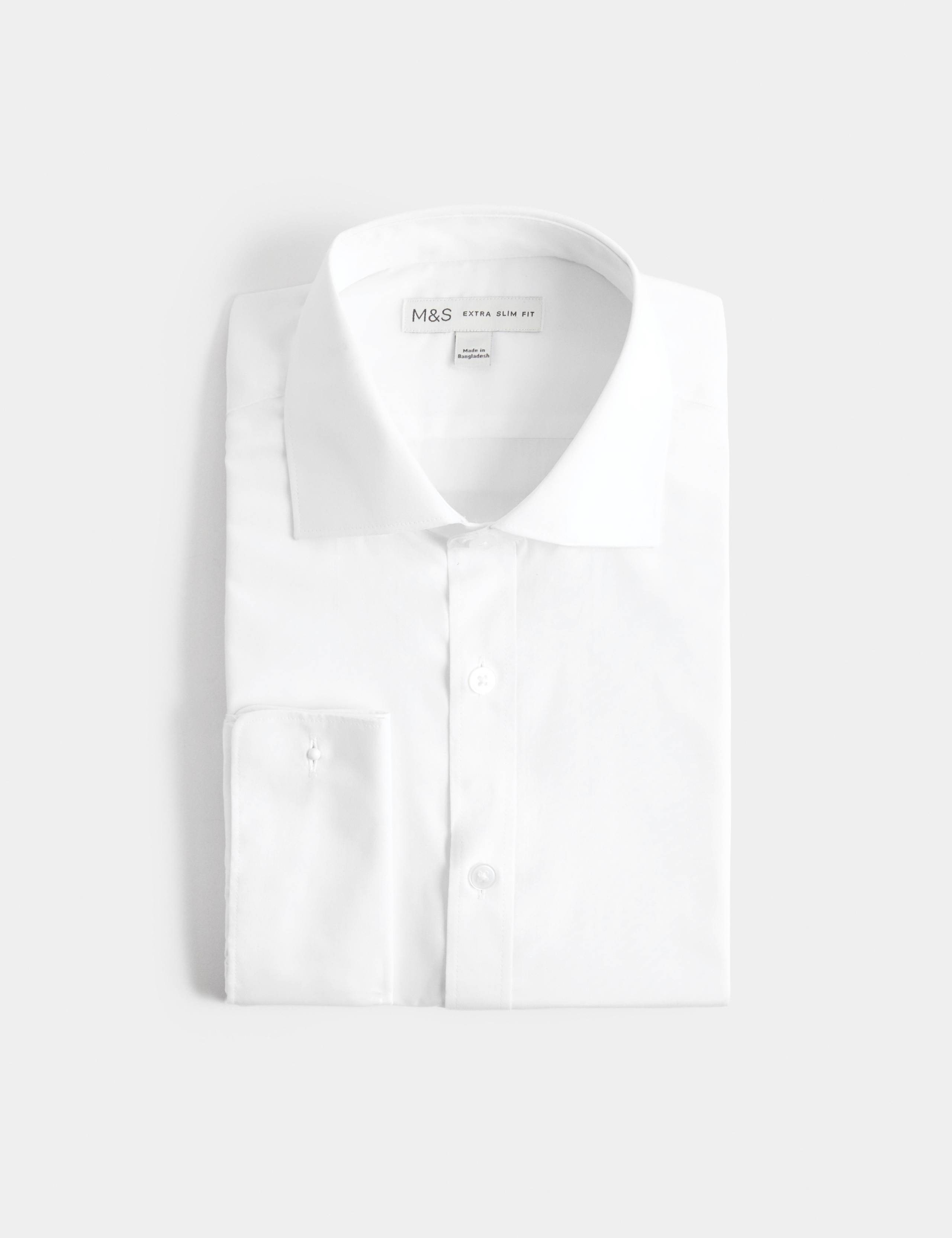 Extra Slim Fit Easy Iron Cotton Blend Shirt