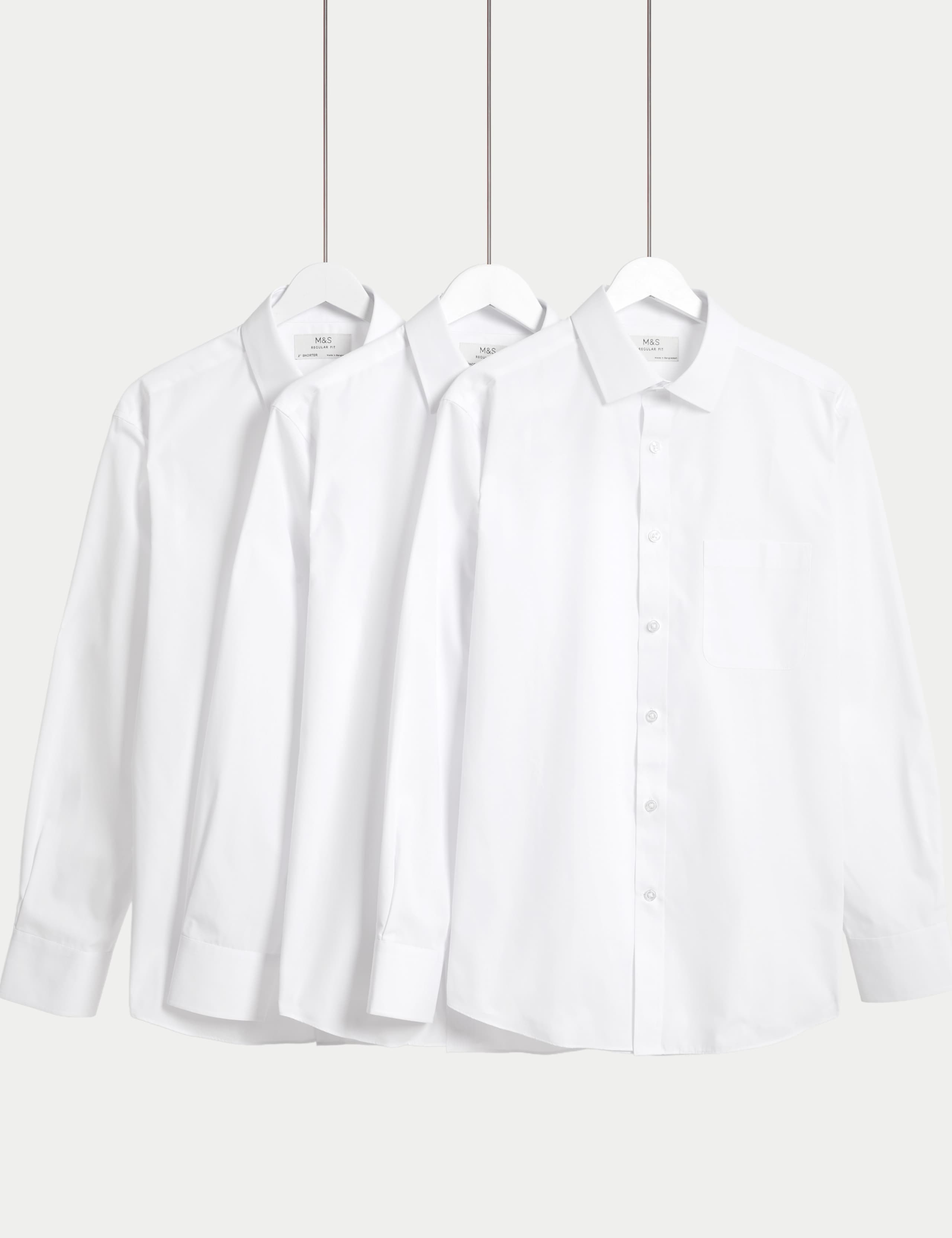 3pk Cotton Blend Short Sleeve Shirts