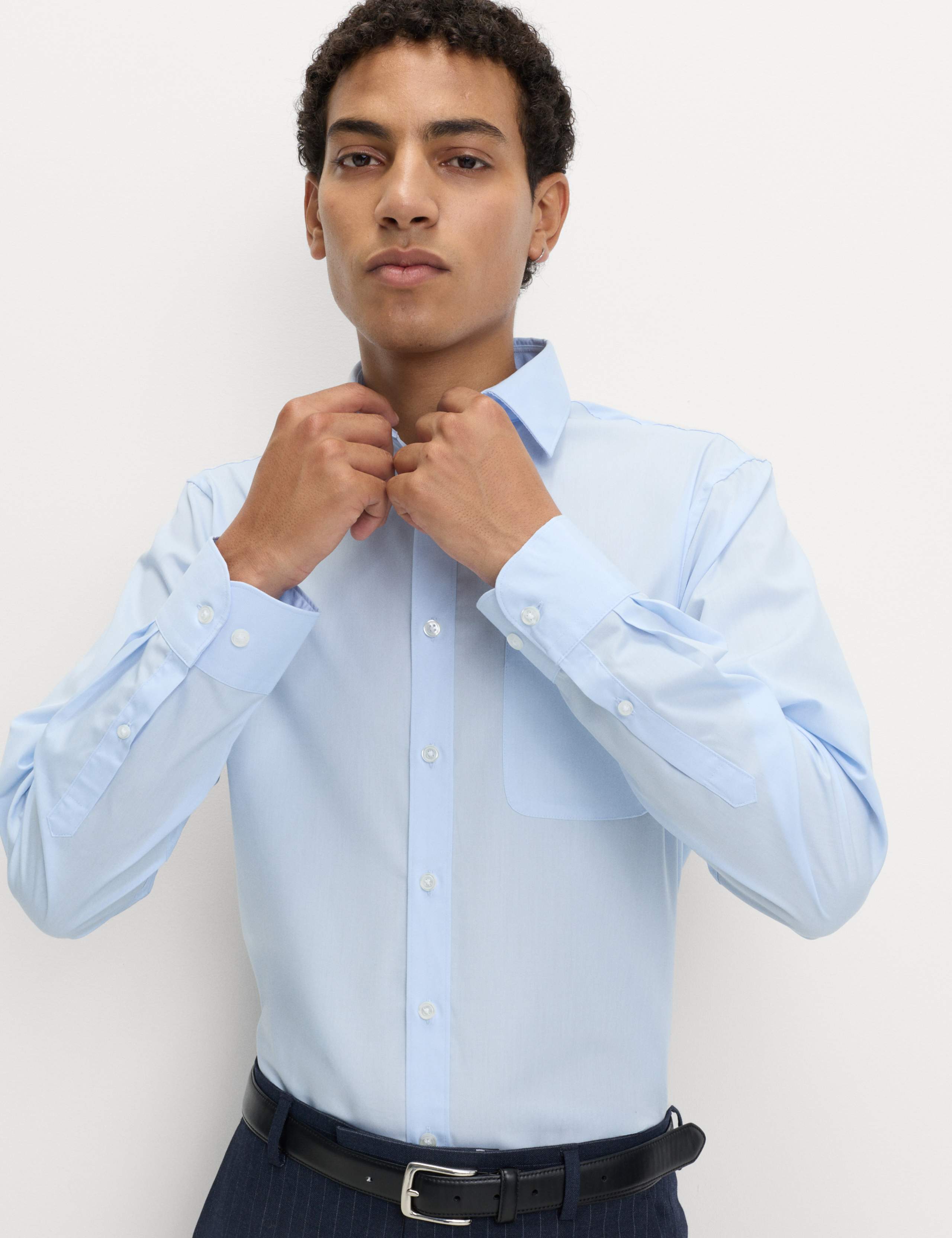3 Pack Regular Fit Easy Iron Long Sleeve Shirts