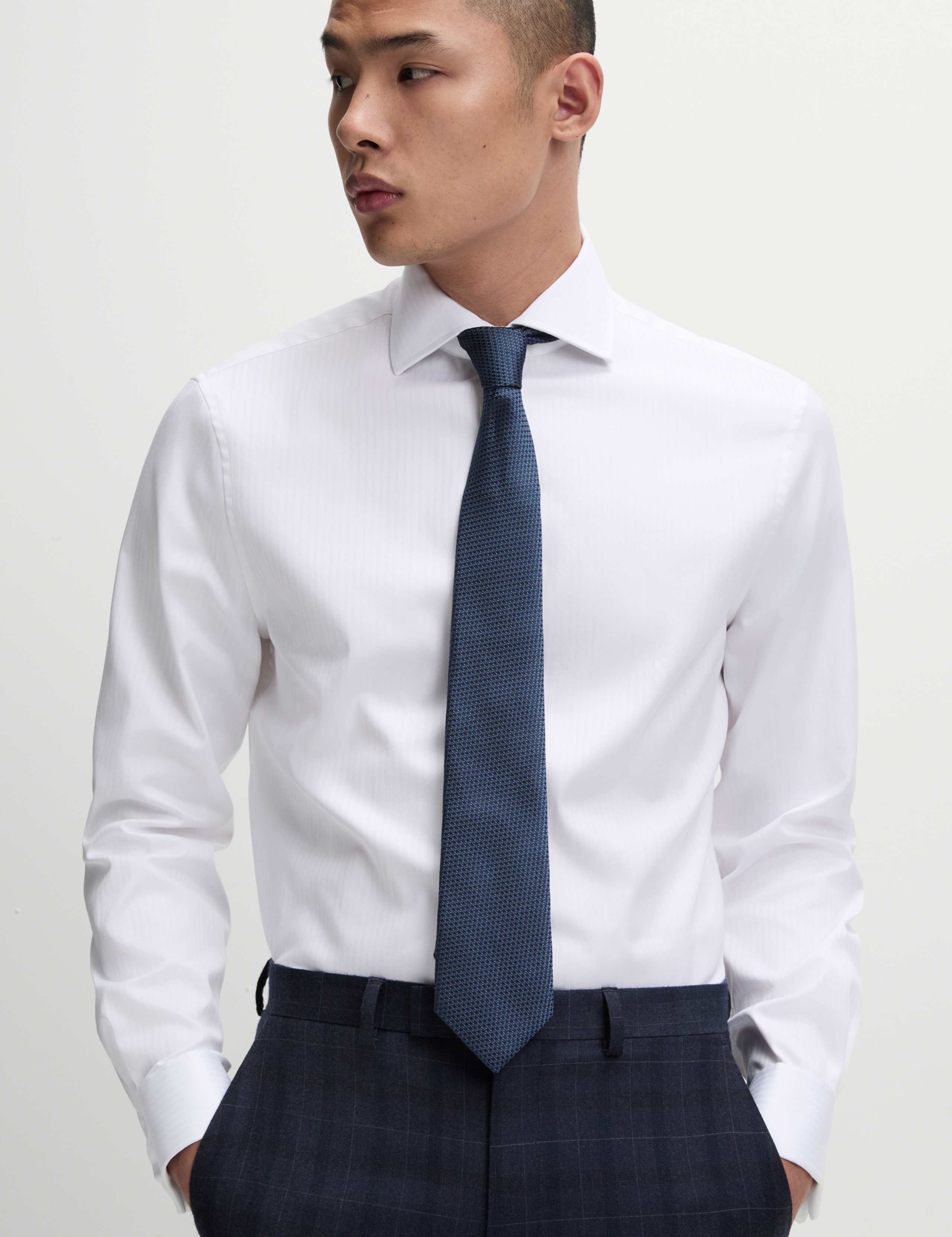 Slim Fit Luxury Cotton Striped Shirt