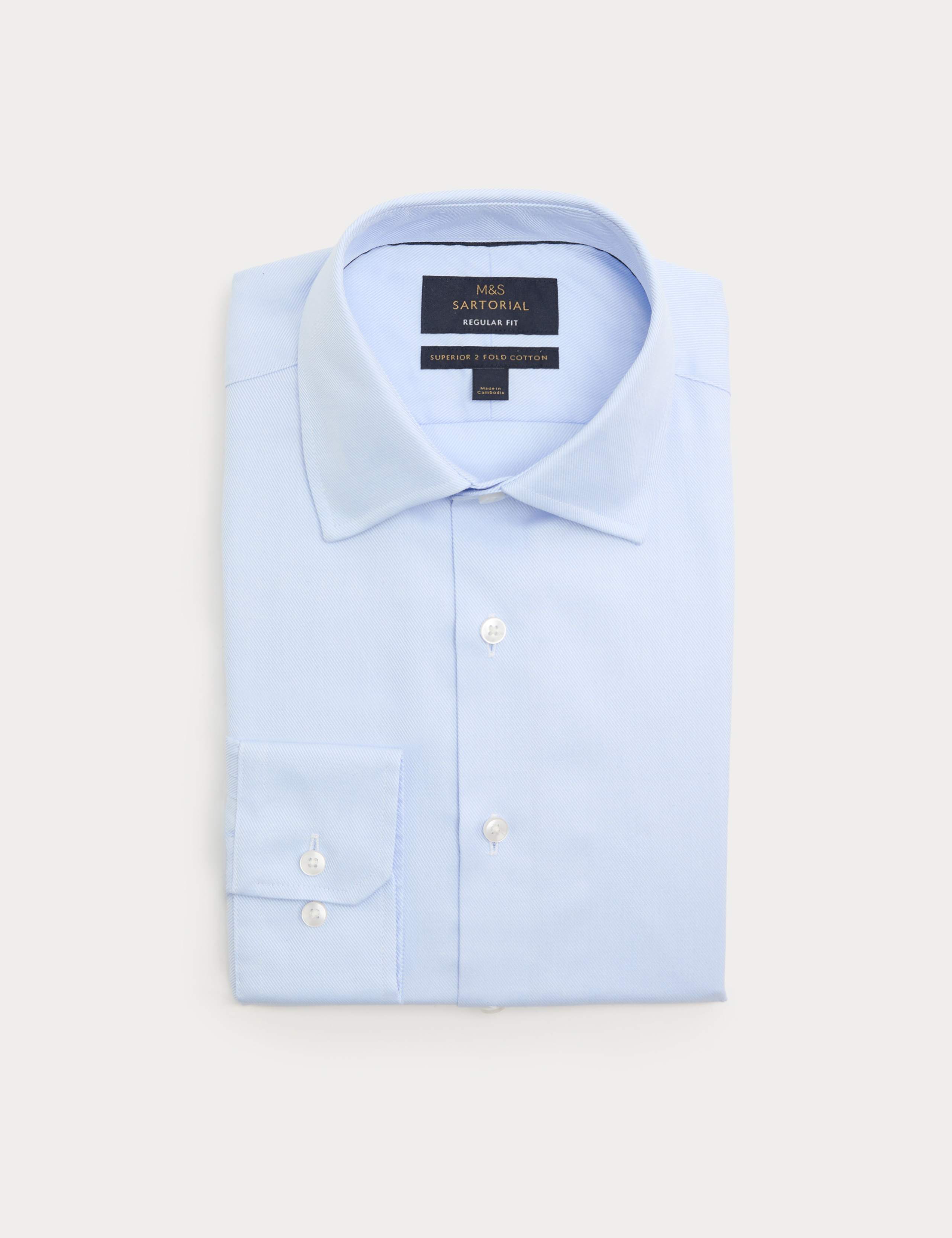 Regular Fit Luxury Cotton Twill Shirt