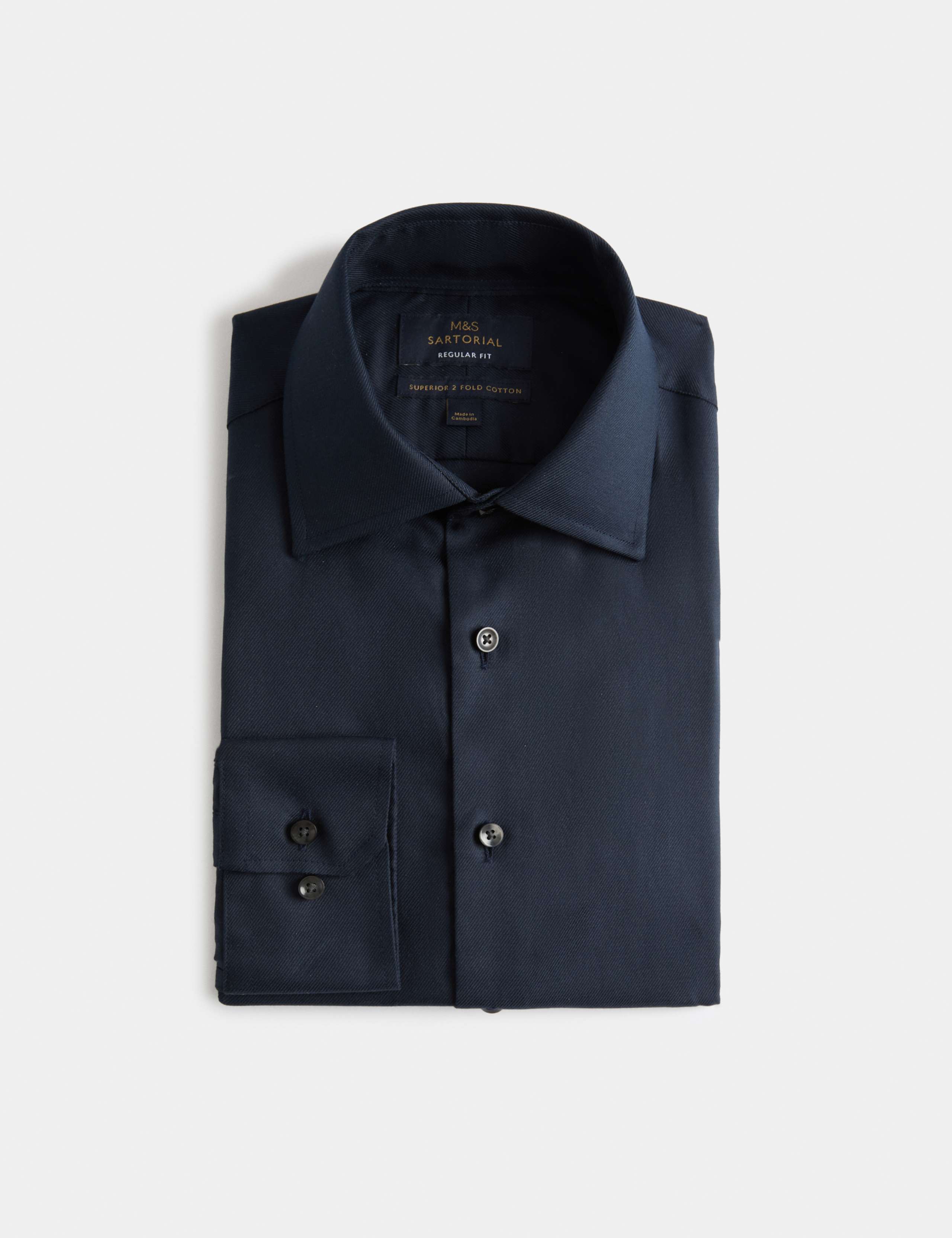 Regular Fit Luxury Cotton Twill Shirt