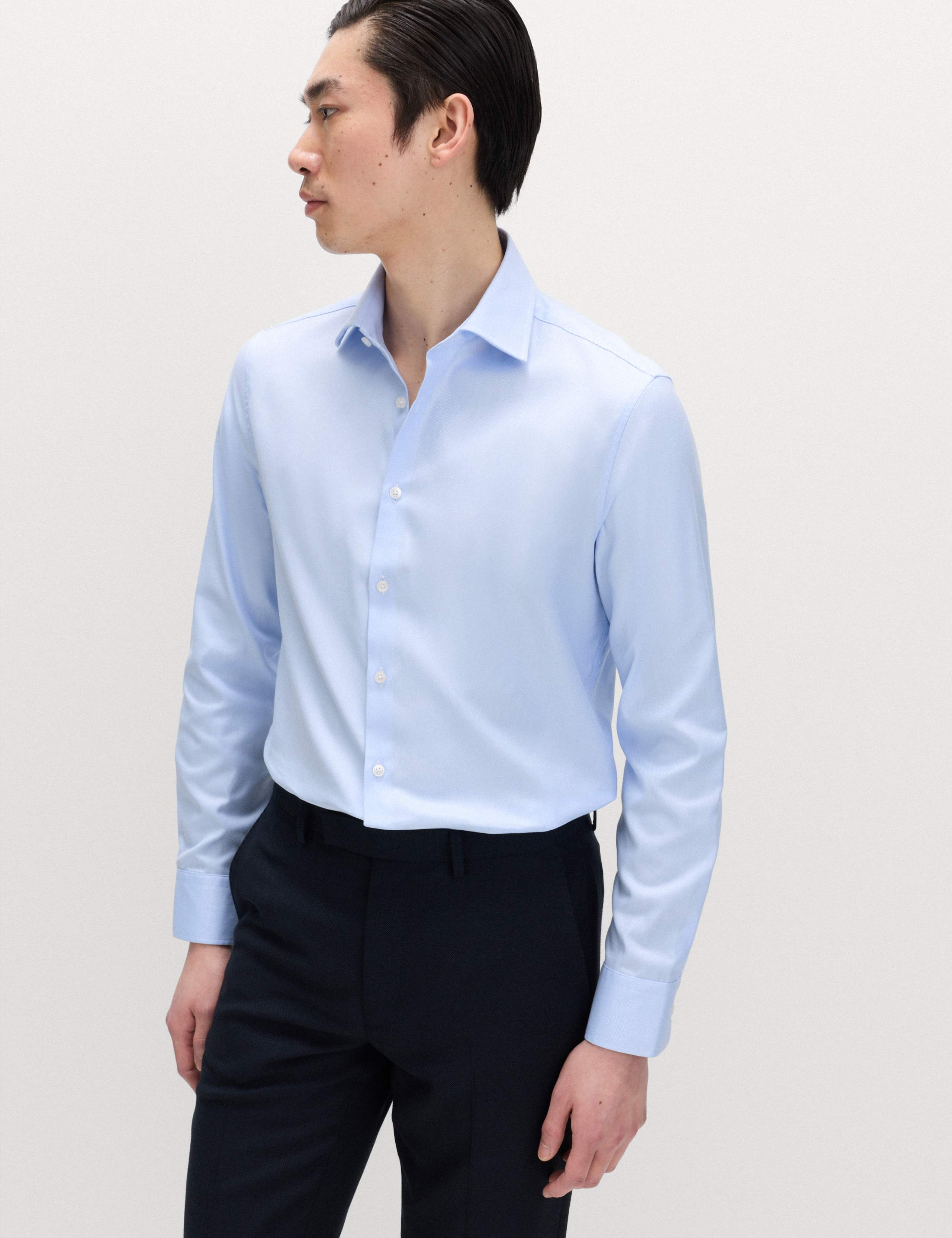 Extra Slim Fit Luxury Cotton Twill Shirt