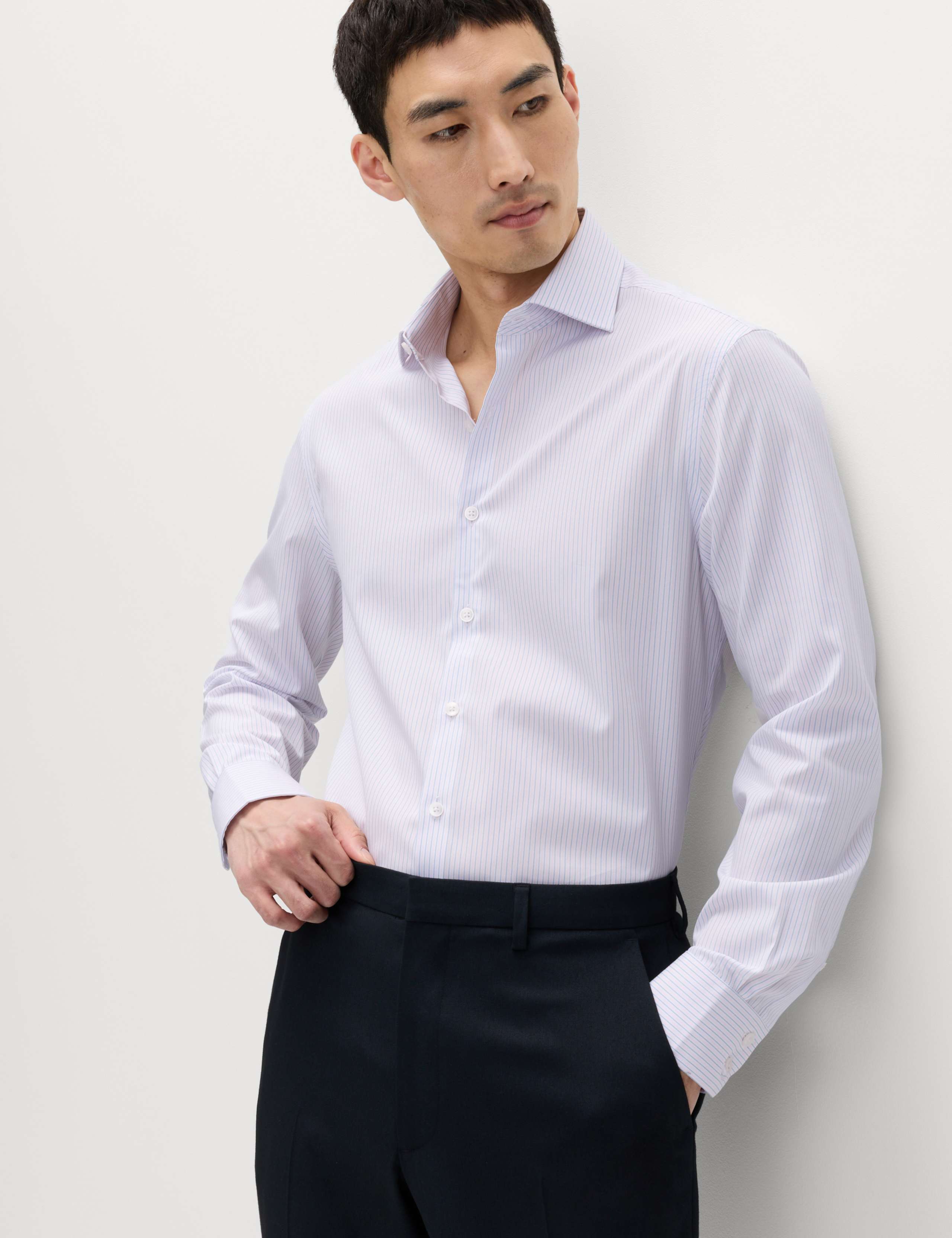 Slim Fit Egyptian Cotton Poplin Shirt