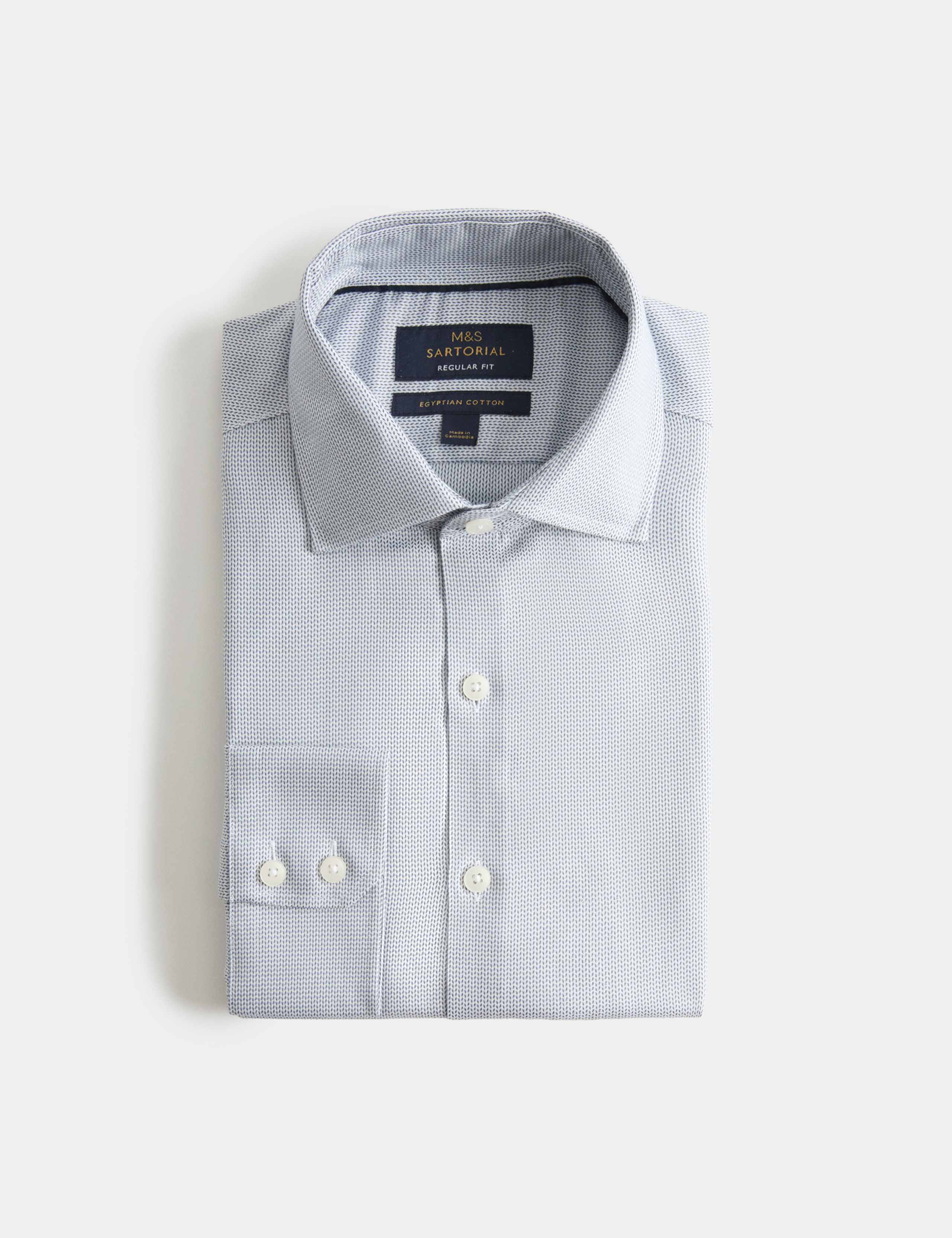 Regular Fit Egyptian Cotton Dobby Shirt