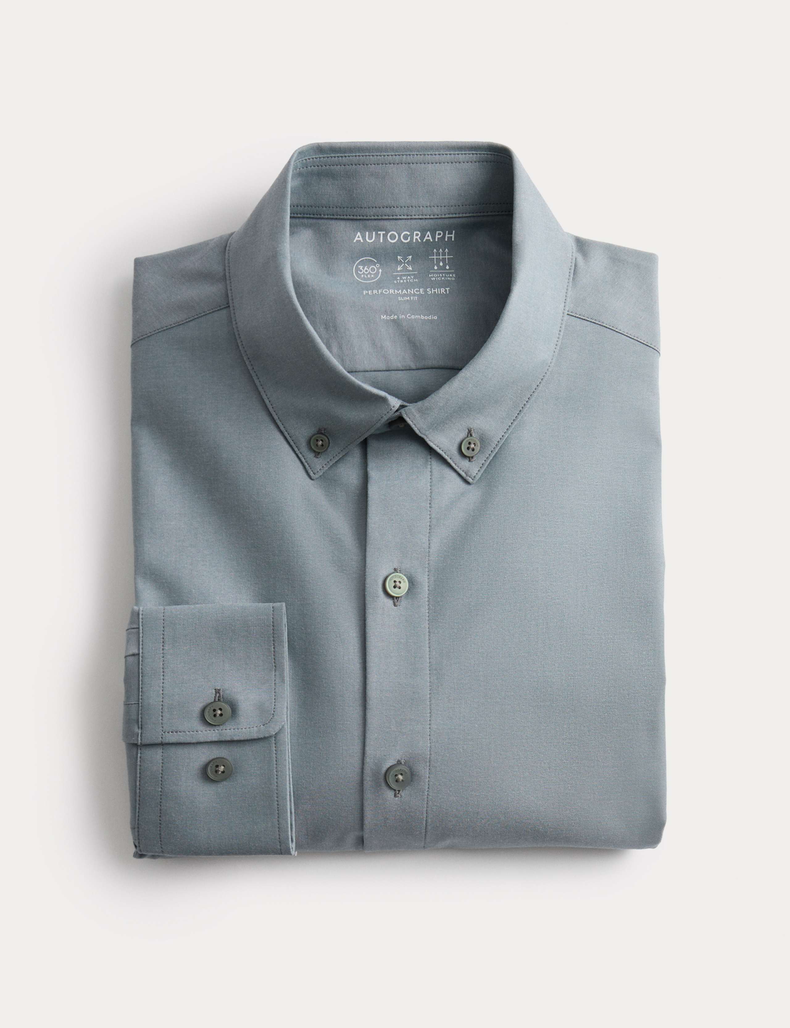 Slim Fit Cotton Stretch 360 Flex™ Shirt