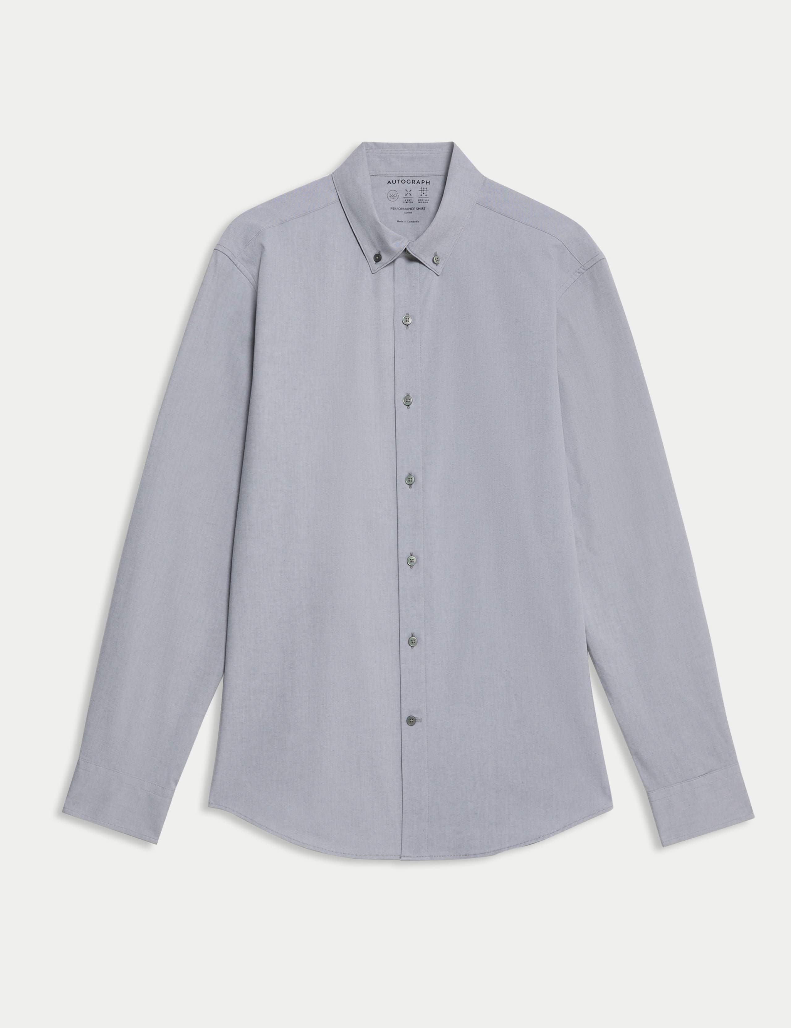 Slim Fit Cotton Stretch 360 Flex™ Shirt