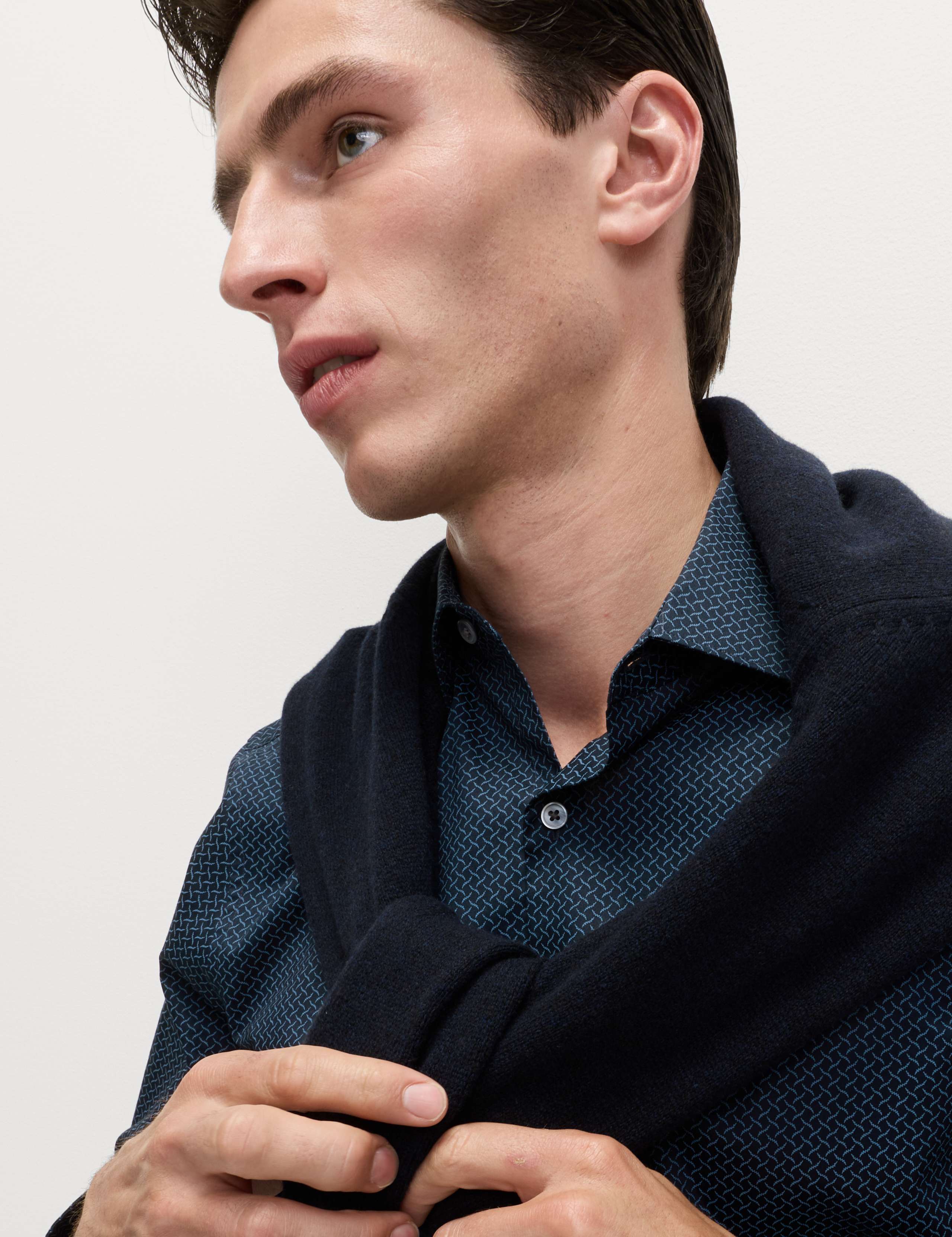 REGULAR FIT PURE COTTON PRINTED SHIRT