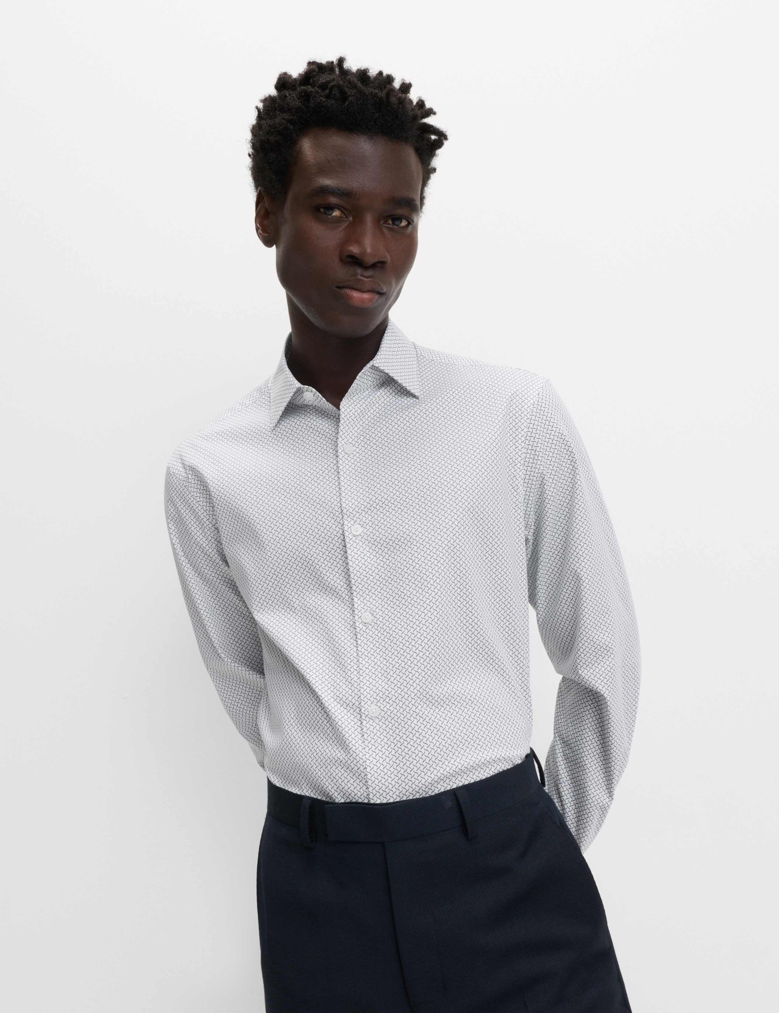 Regular Fit Pure Cotton Printed Shirt