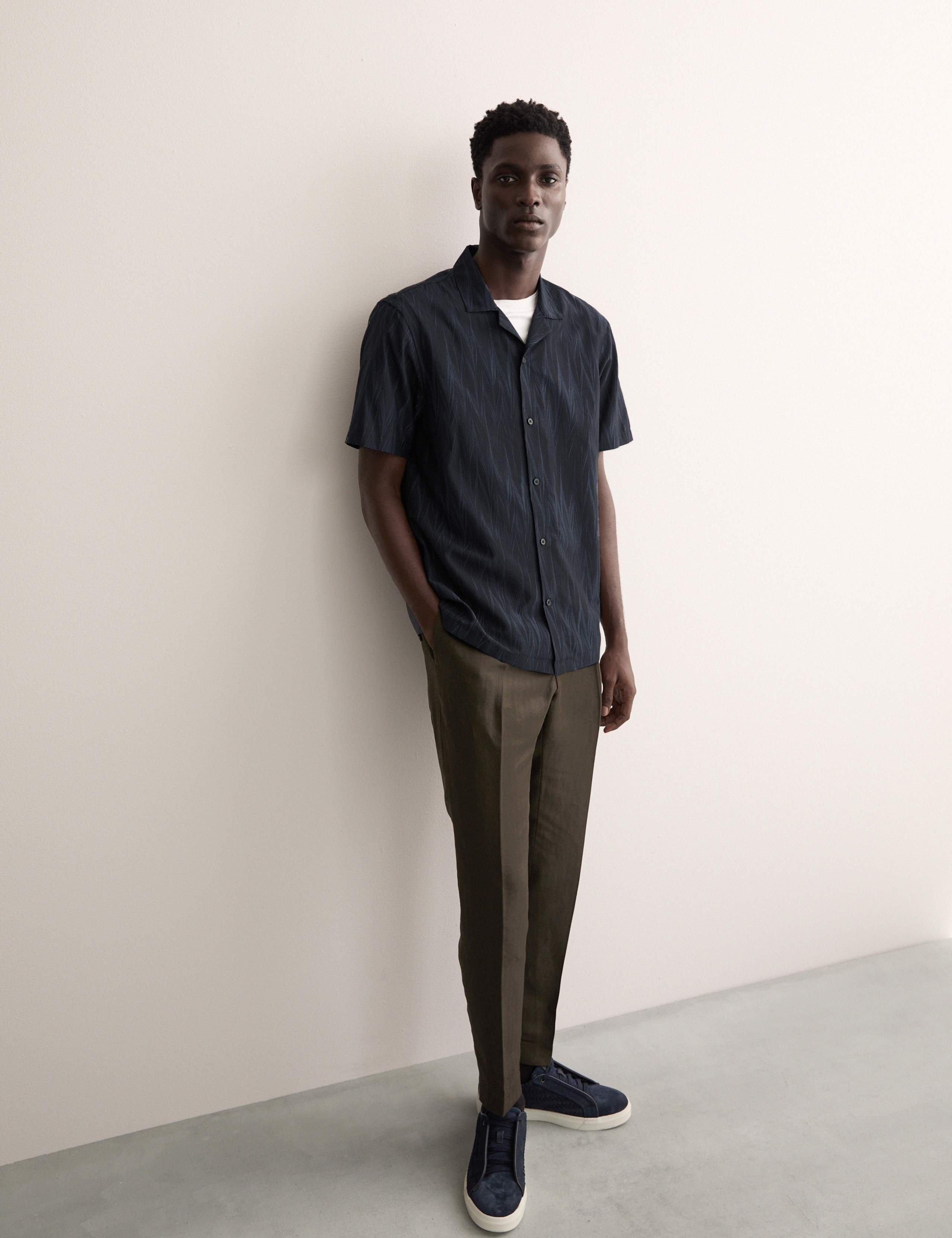 Regular Fit Luxury Cotton Silk Blend Shirt