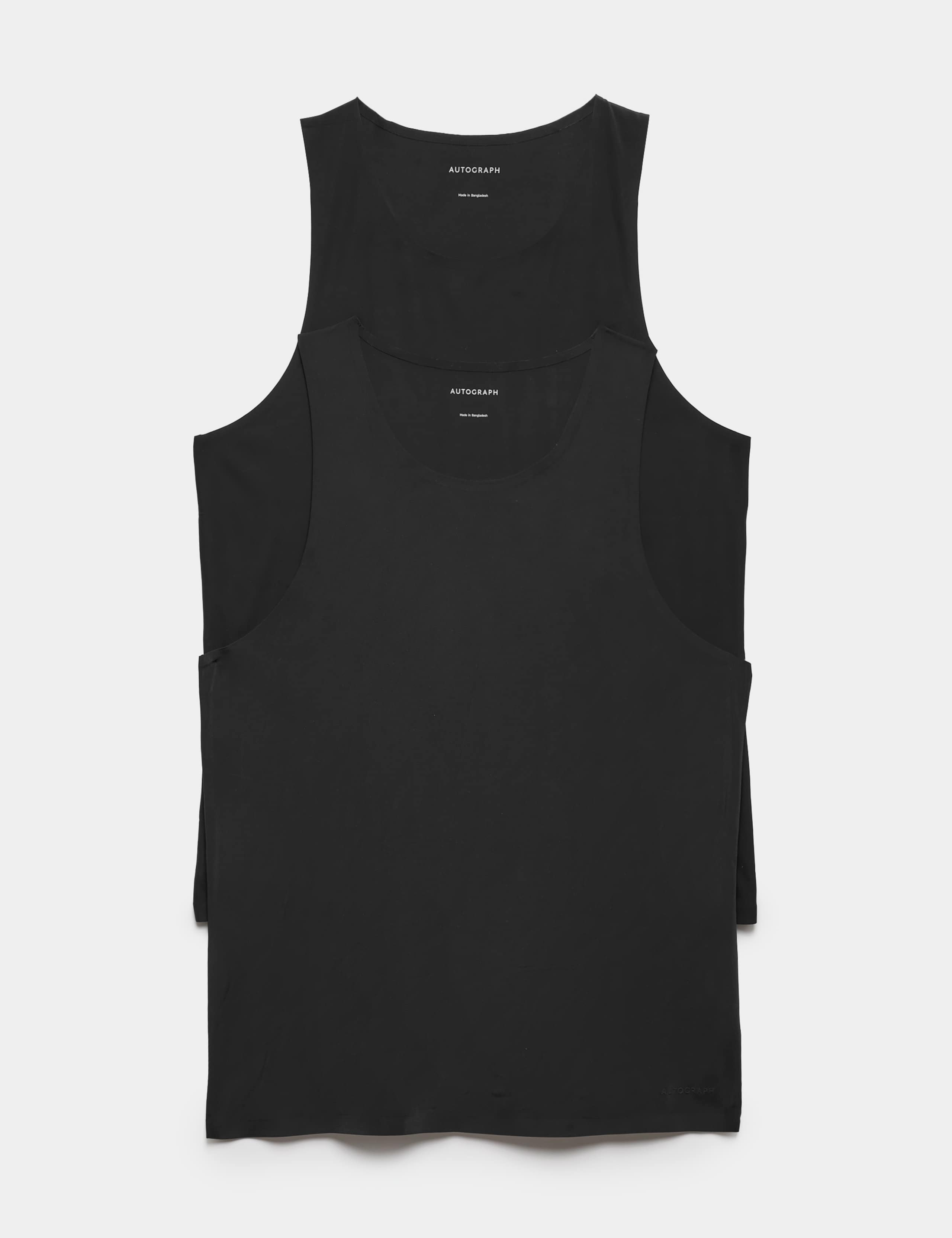2 Pack Body Invisibles™ Stretch Sleeveless Vests