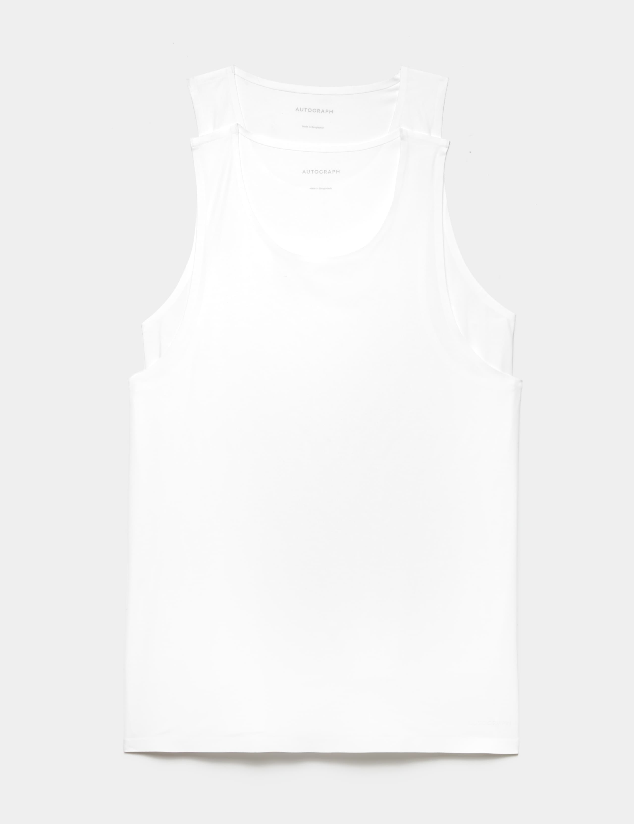 2 Pack Body Invisibles™ Stretch Sleeveless Vests