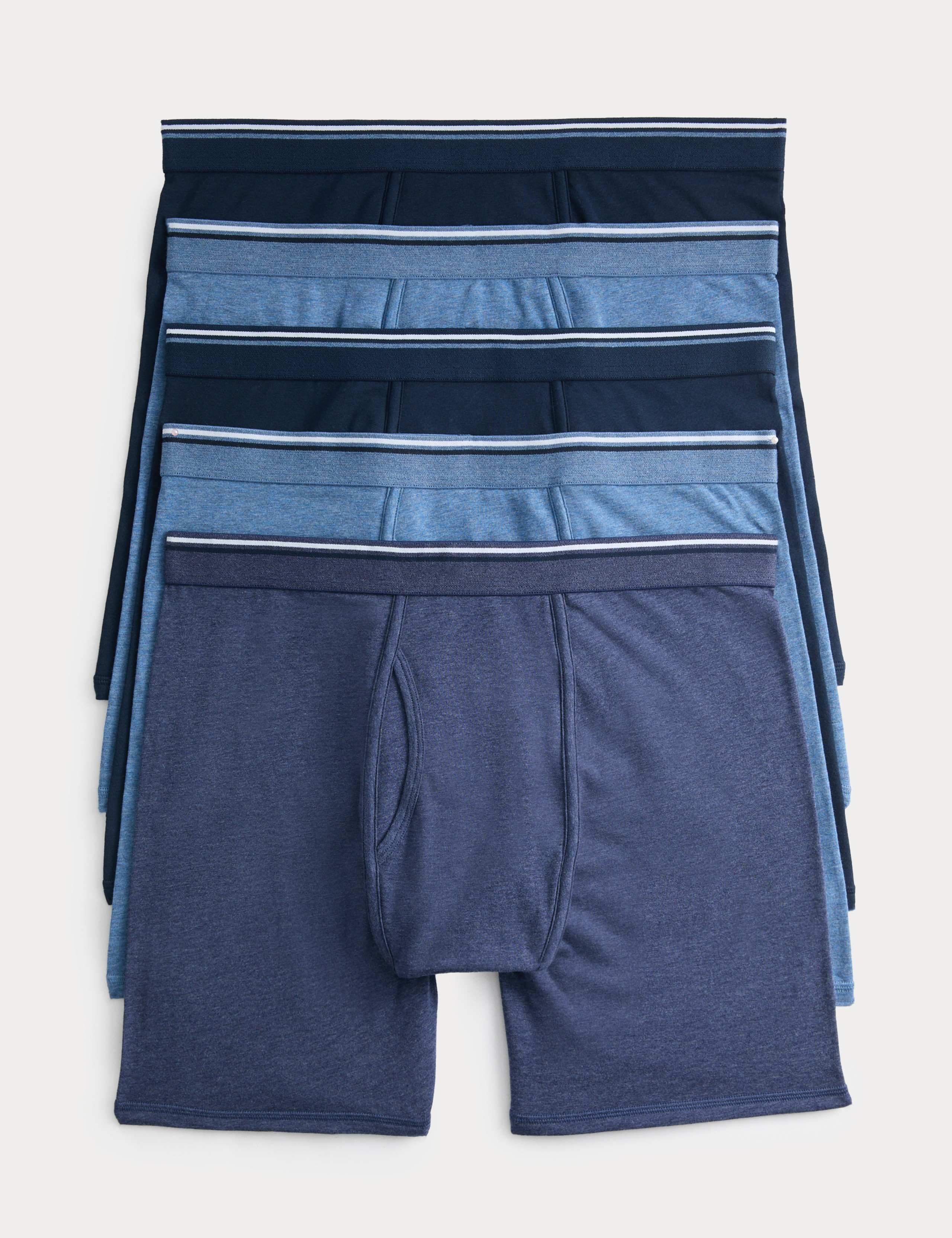 5pk Cotton Stretch Longer Length Trunks