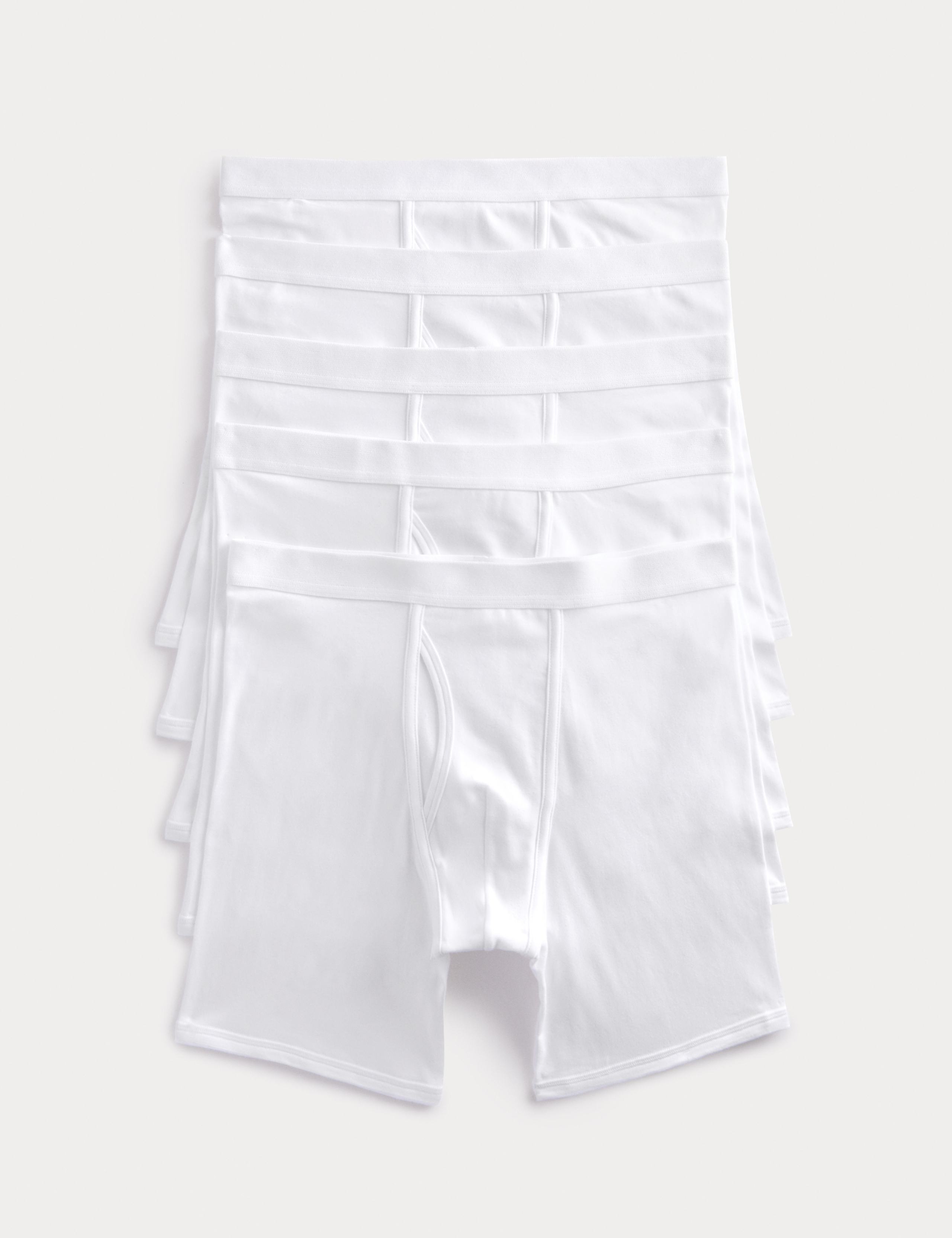 5 Pack Cotton Stretch Longer Length Trunks