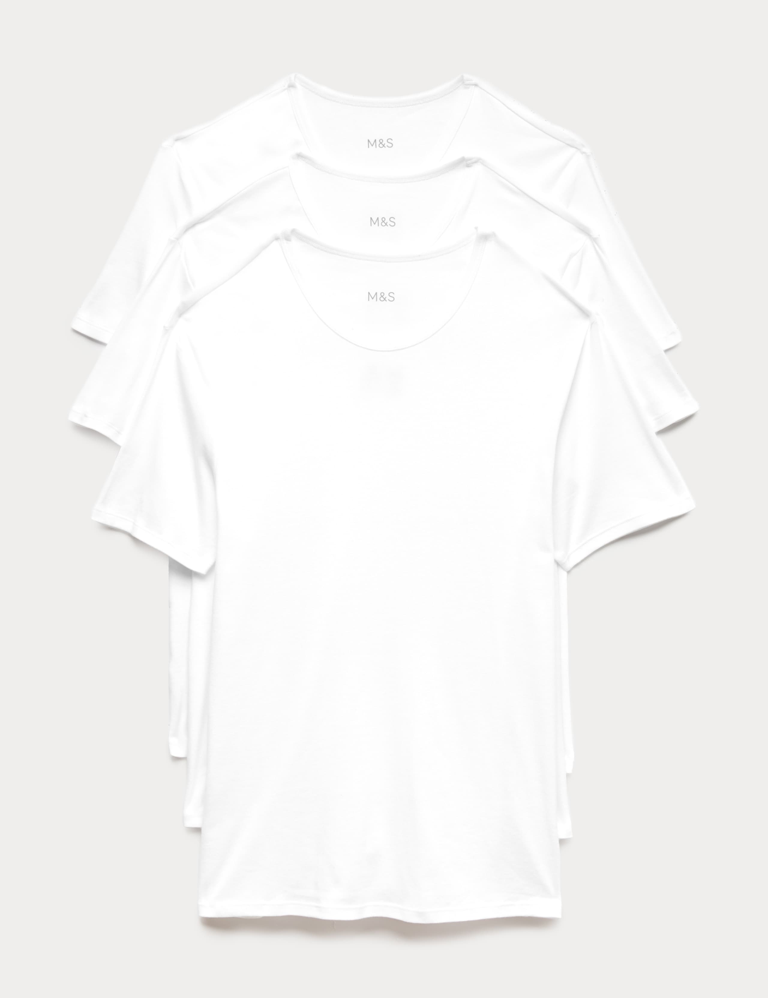 3 Pack Essential Cotton T-Shirt Vests