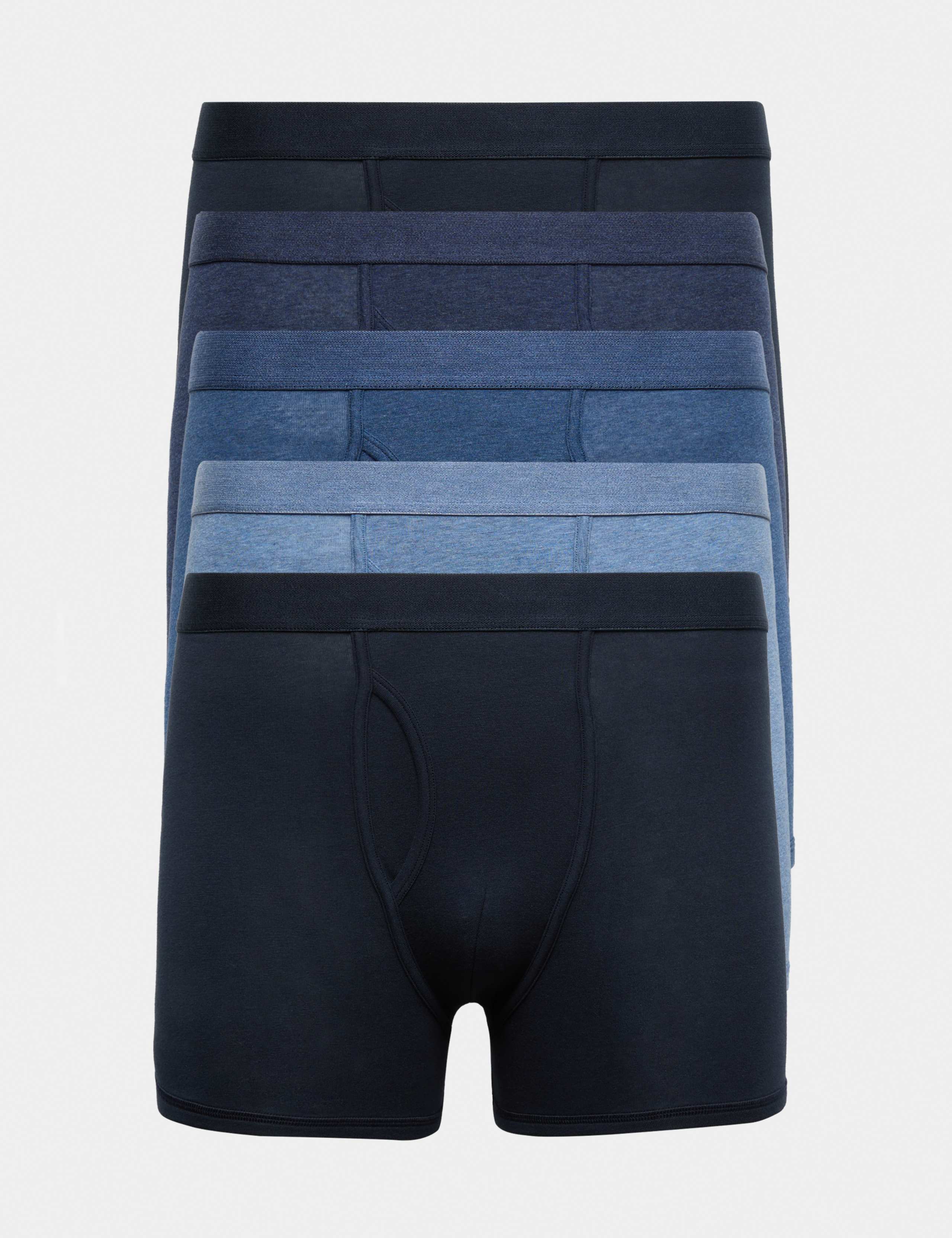 5 Pack Cotton Stretch Cool & Fresh™ Marl Trunks