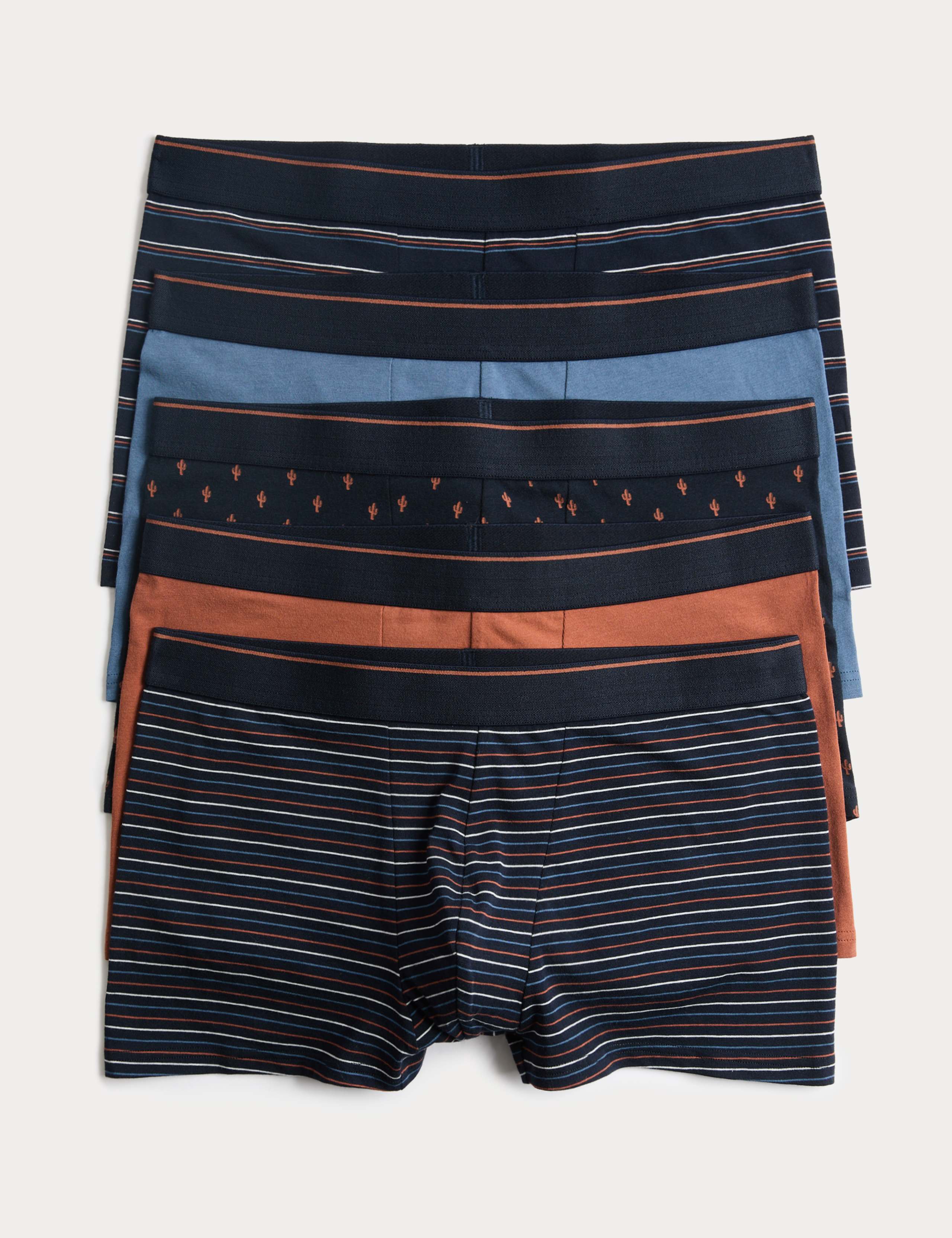 5pk Cotton Stretch Cactus Hipsters