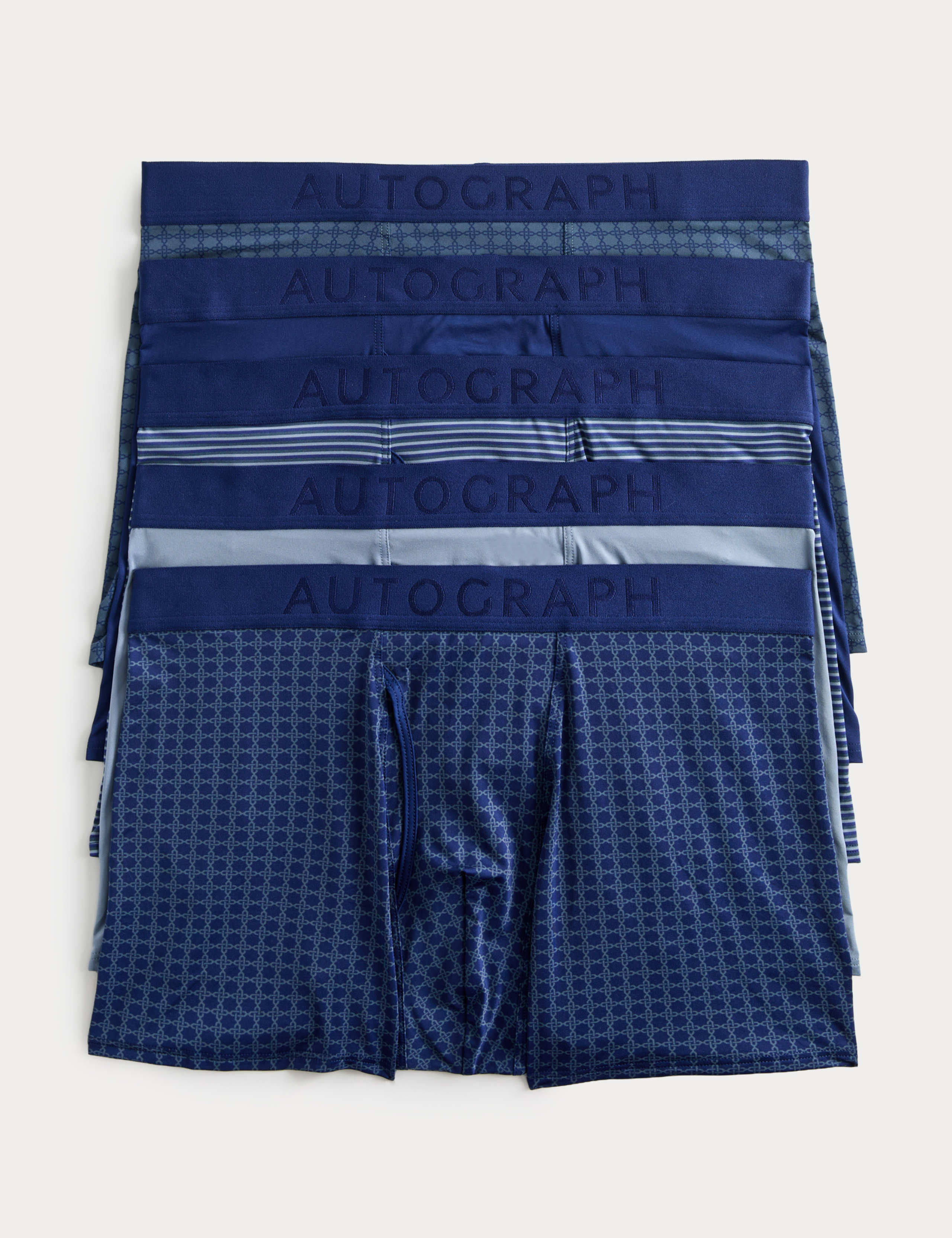 5pk Microskin Geometric Trunks