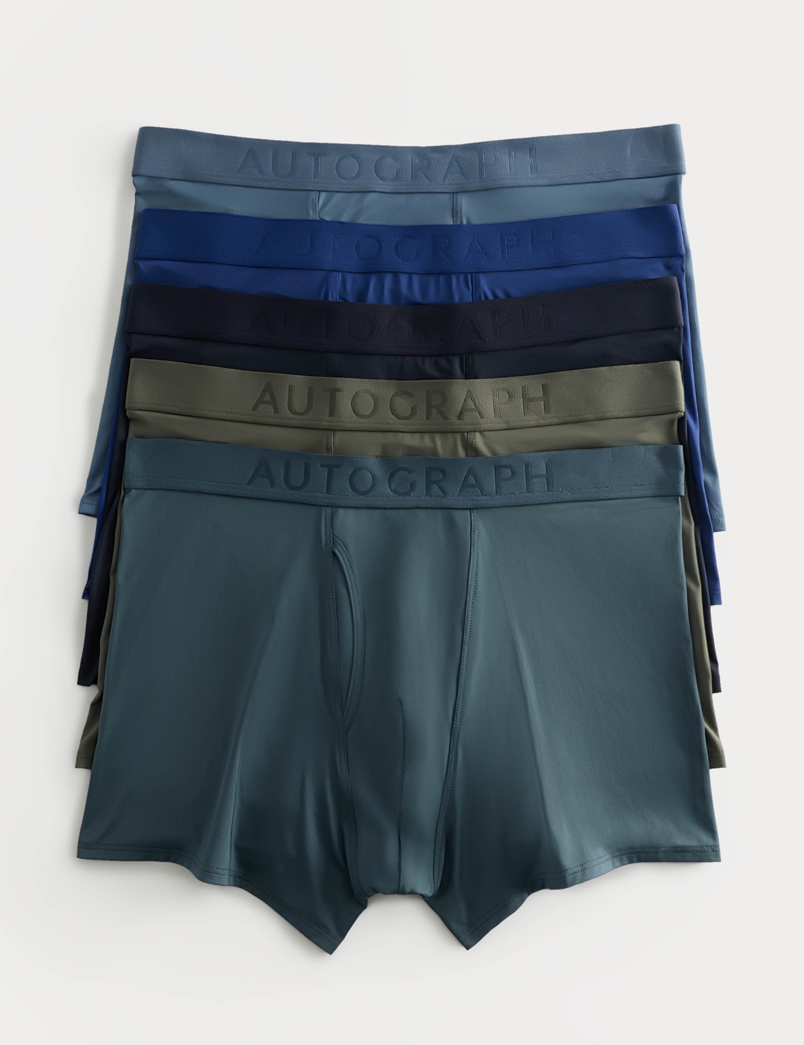 5 Pack Microskin Seasonal Plain Trunks