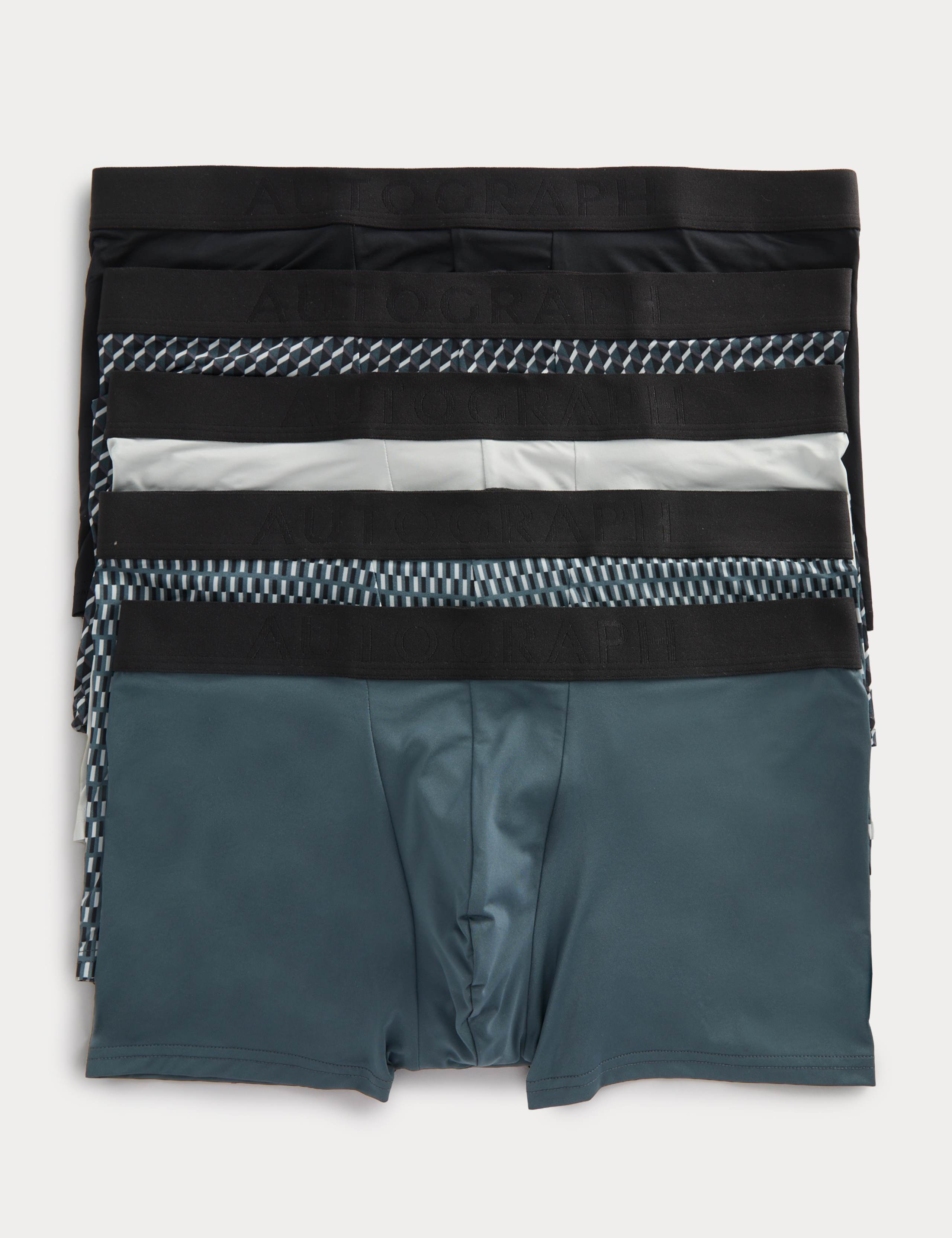 5 Pack Microskin Geometric Hipsters