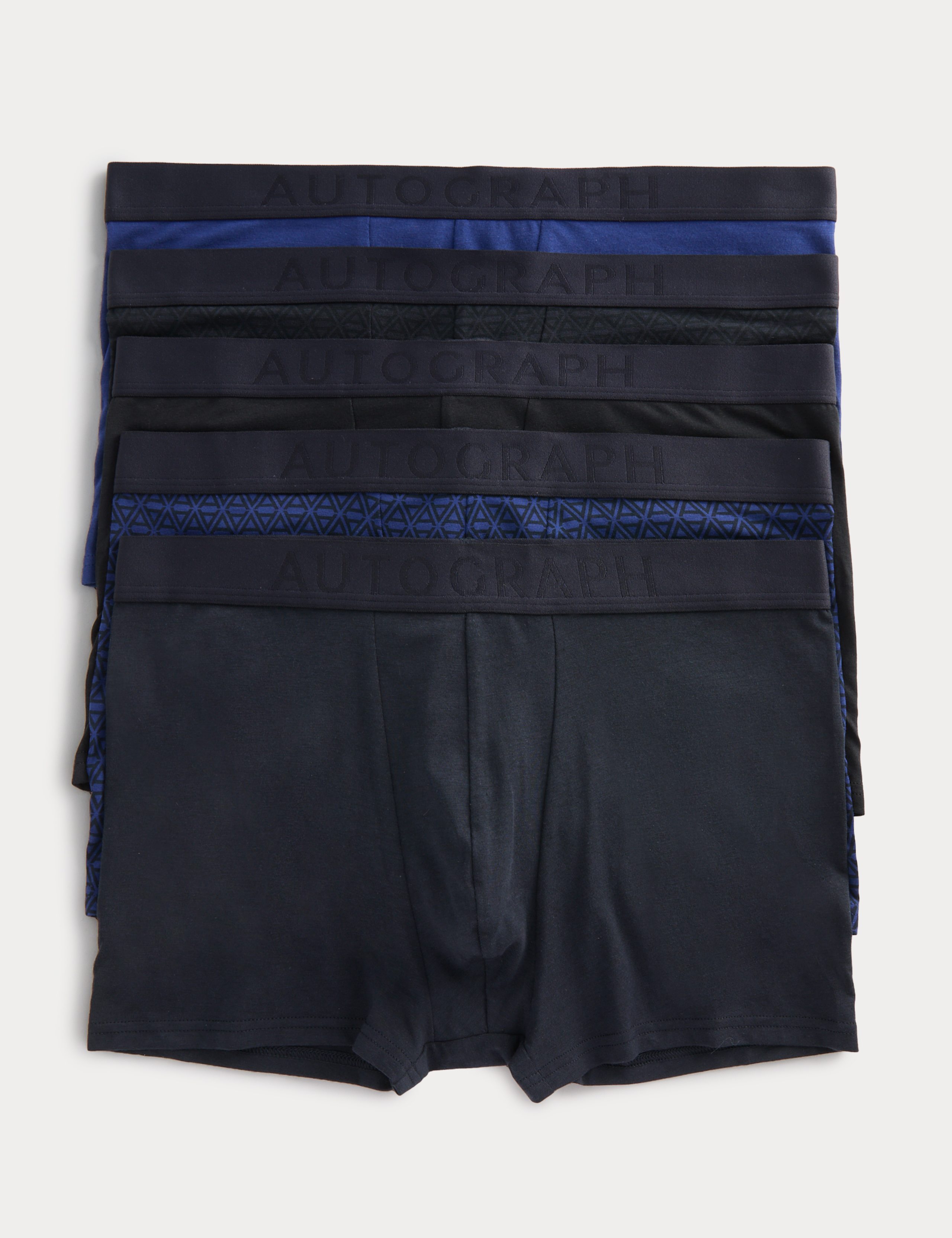 5 Pack Supima Cotton Modal Geometric Hipsters