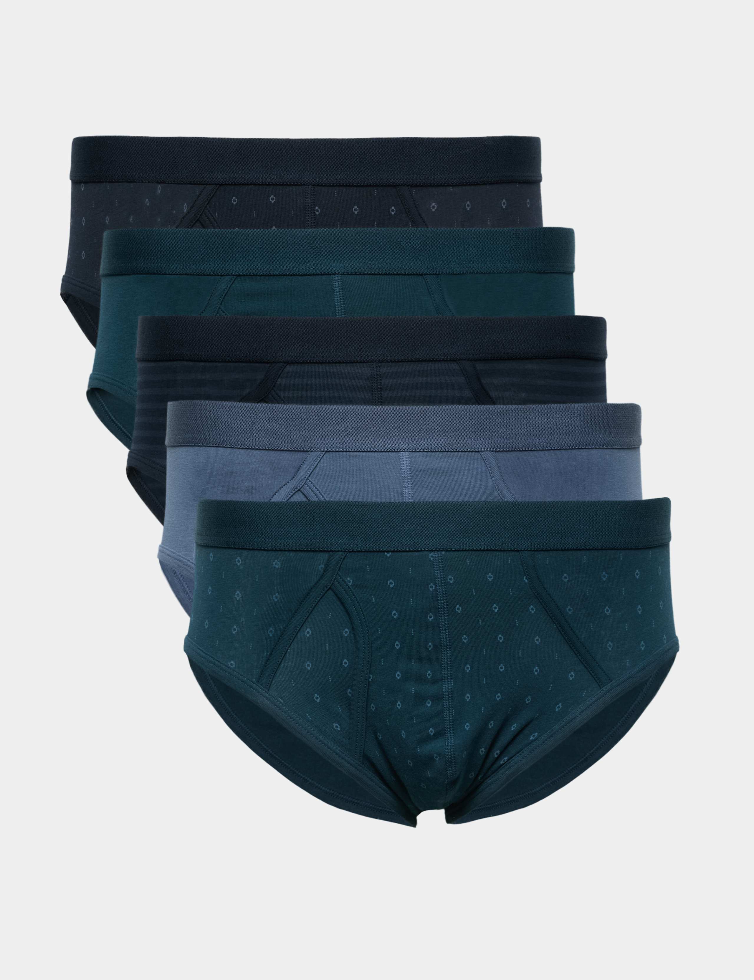 5pk Cotton Rich Printed Briefs