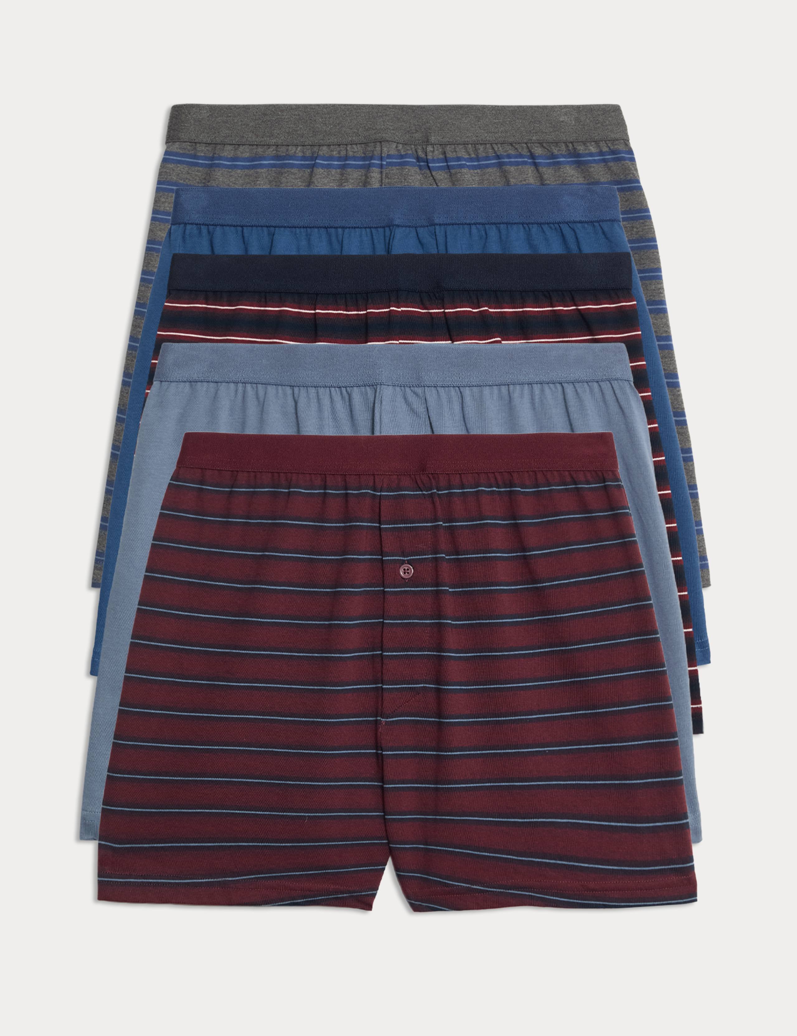 5 Pack Pure Cotton Cool & Fresh™ Jersey Boxers