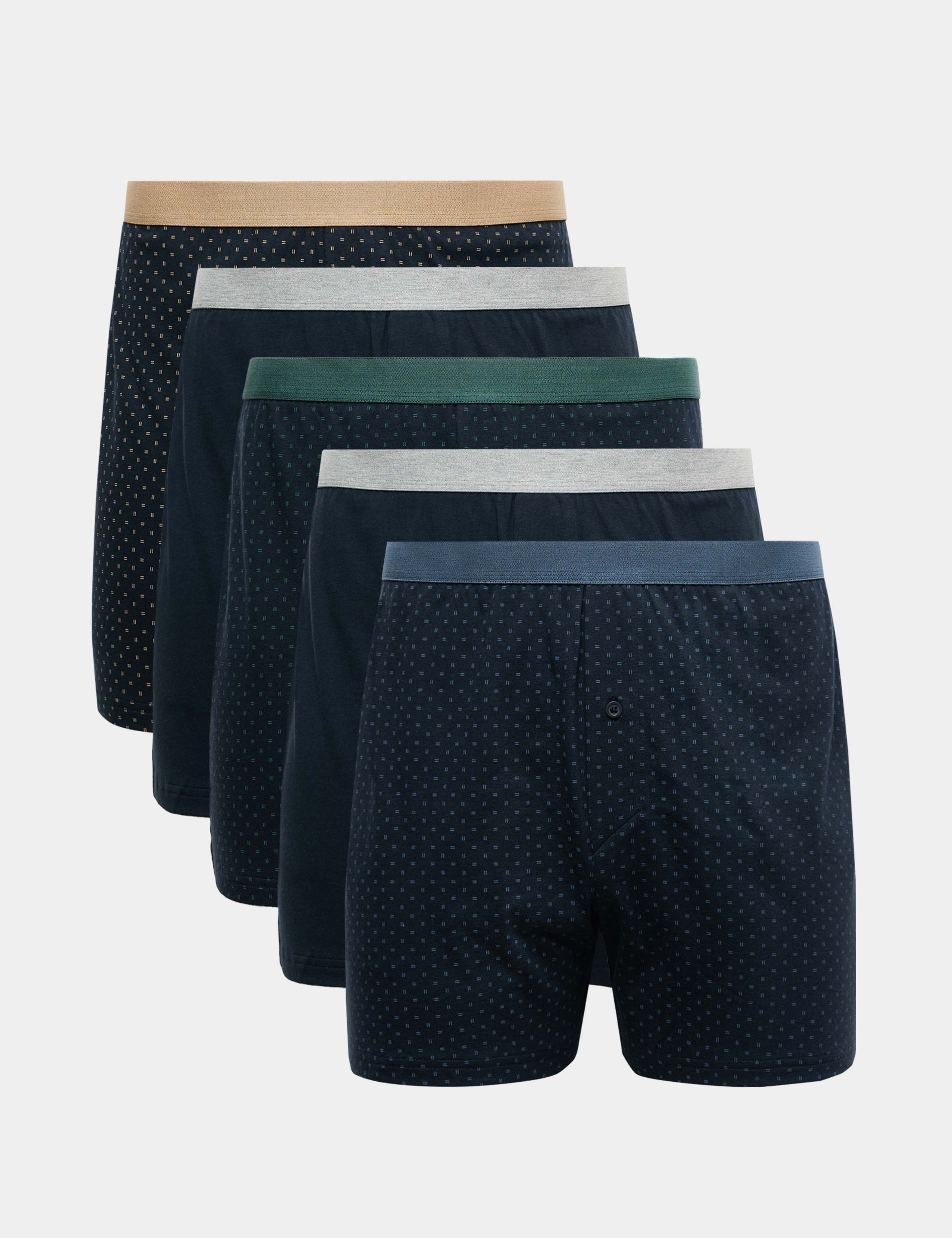 5pk Pure Cotton Jersey Boxers
