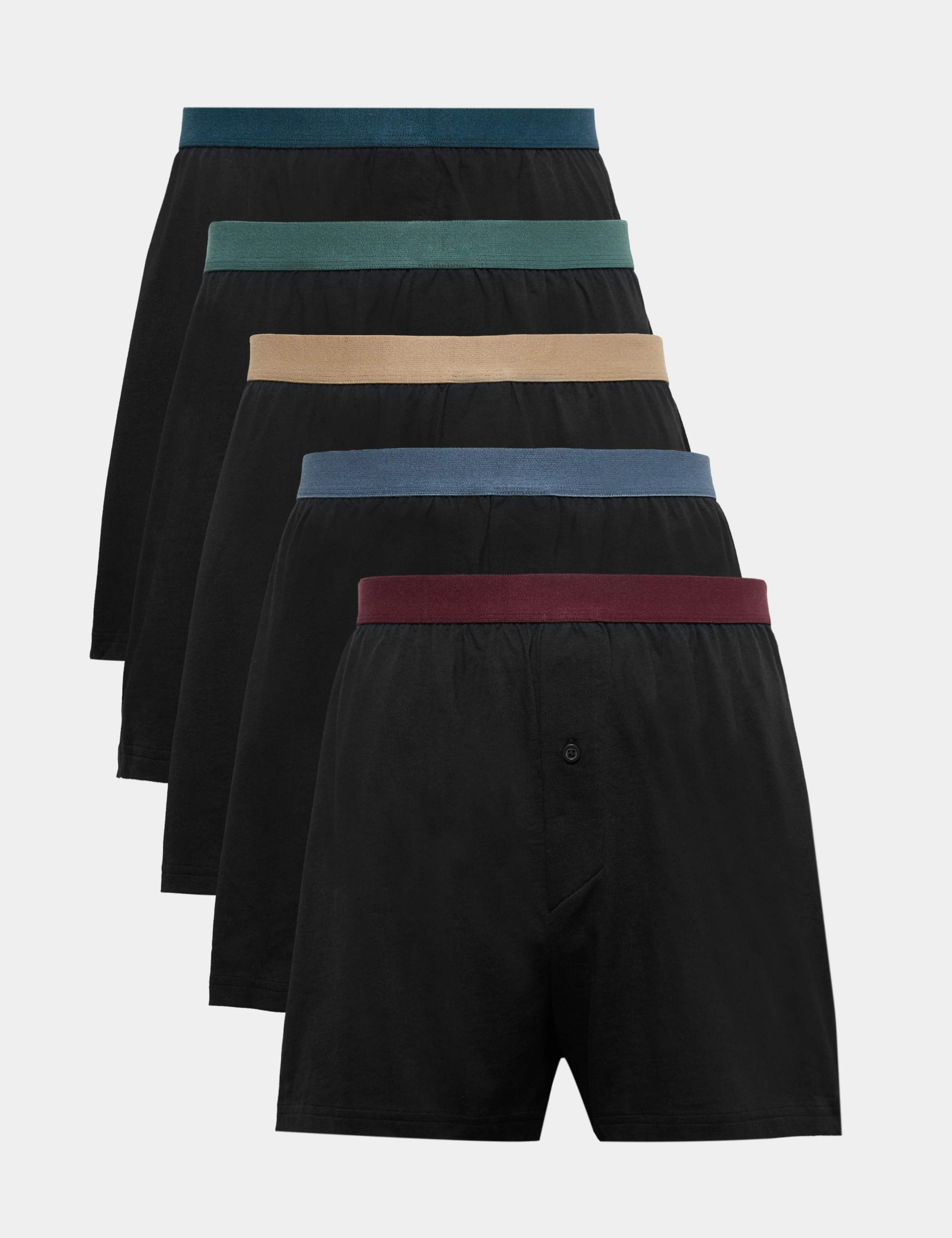 5pk Pure Cotton Cool & Fresh Jersey Boxers