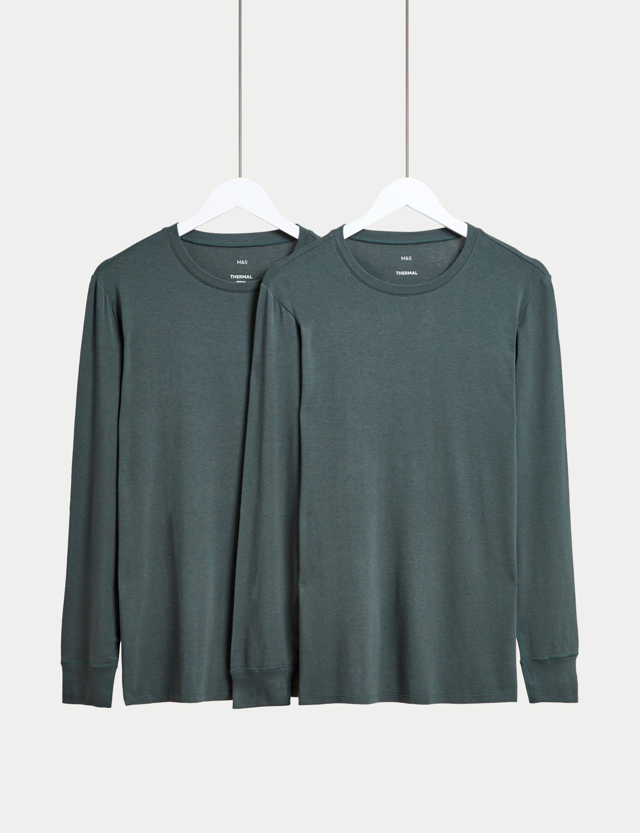 2pk Heatgen™ Light Thermal Long Sleeve Tops